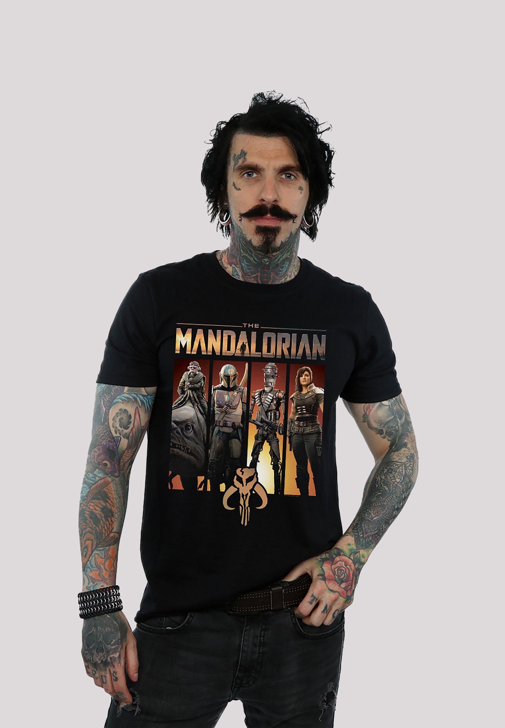 F4NT4STIC T-Shirt »Star Wars The Line Mandalorian | Print der bestellen Up Krieg ▷ BAUR Character Sterne«