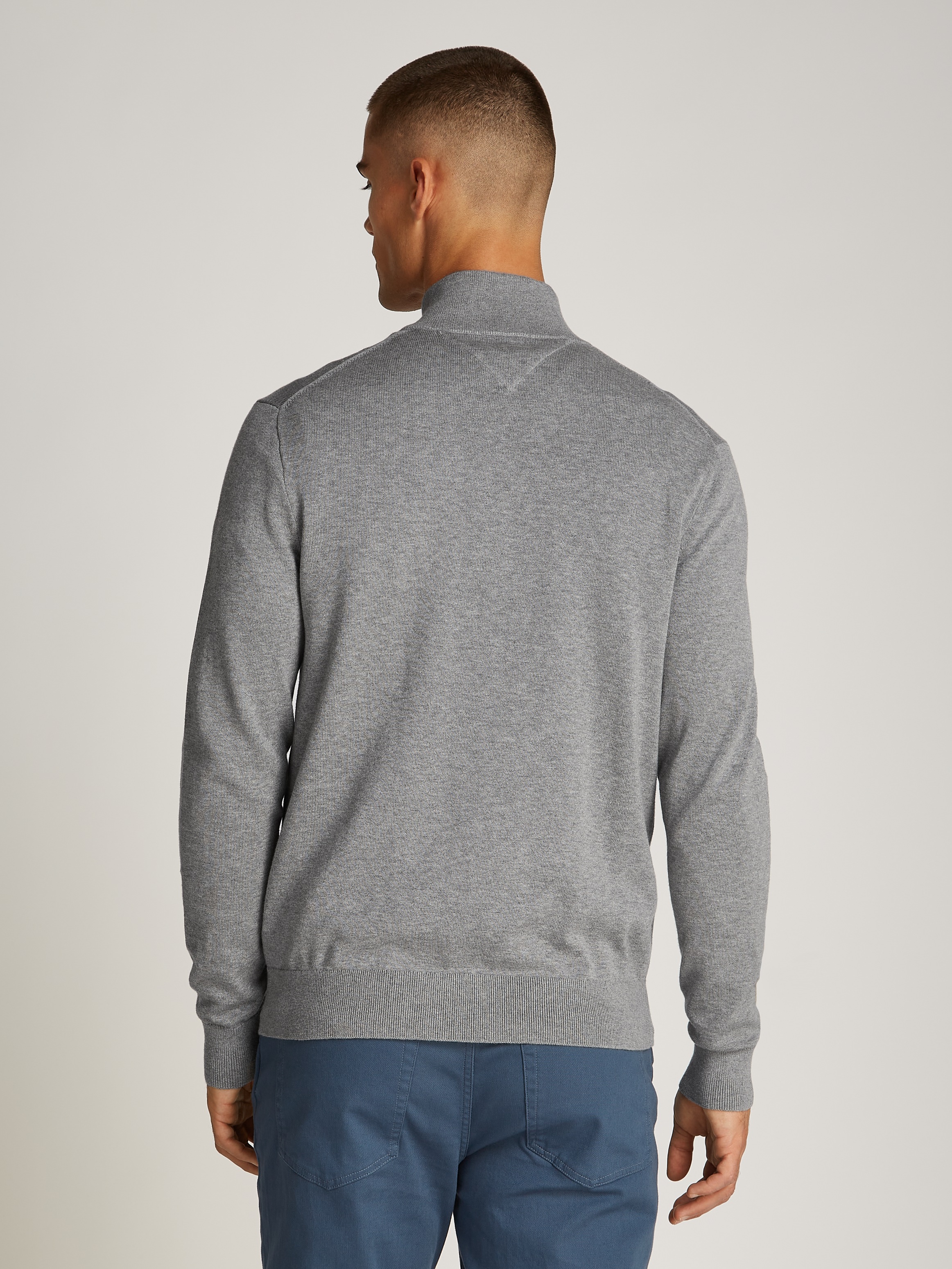 Thumbnail - Tommy Hilfiger "ESSENTIAL COTTON ZIP MOCK"