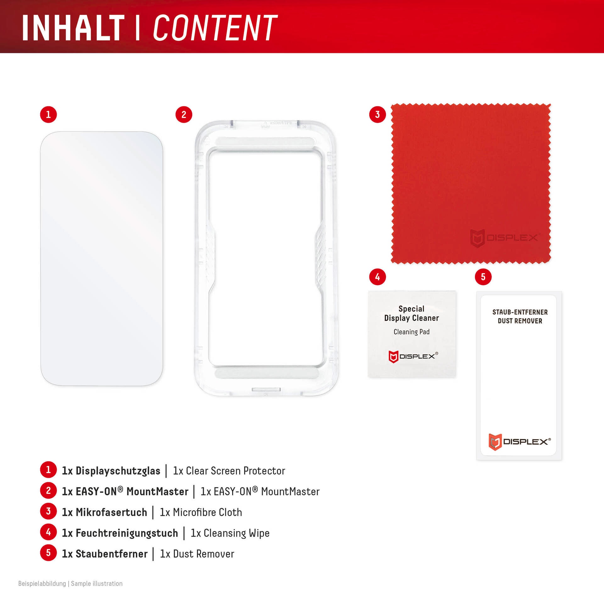 Displex Displayschutzglas »Real Glass Screen Protector mit MountMaster« für Samsung Galaxy S26 Ultra Displayschutzfolie, Schutzfolie, Bildschirmschutz, kratz- & stoßfest