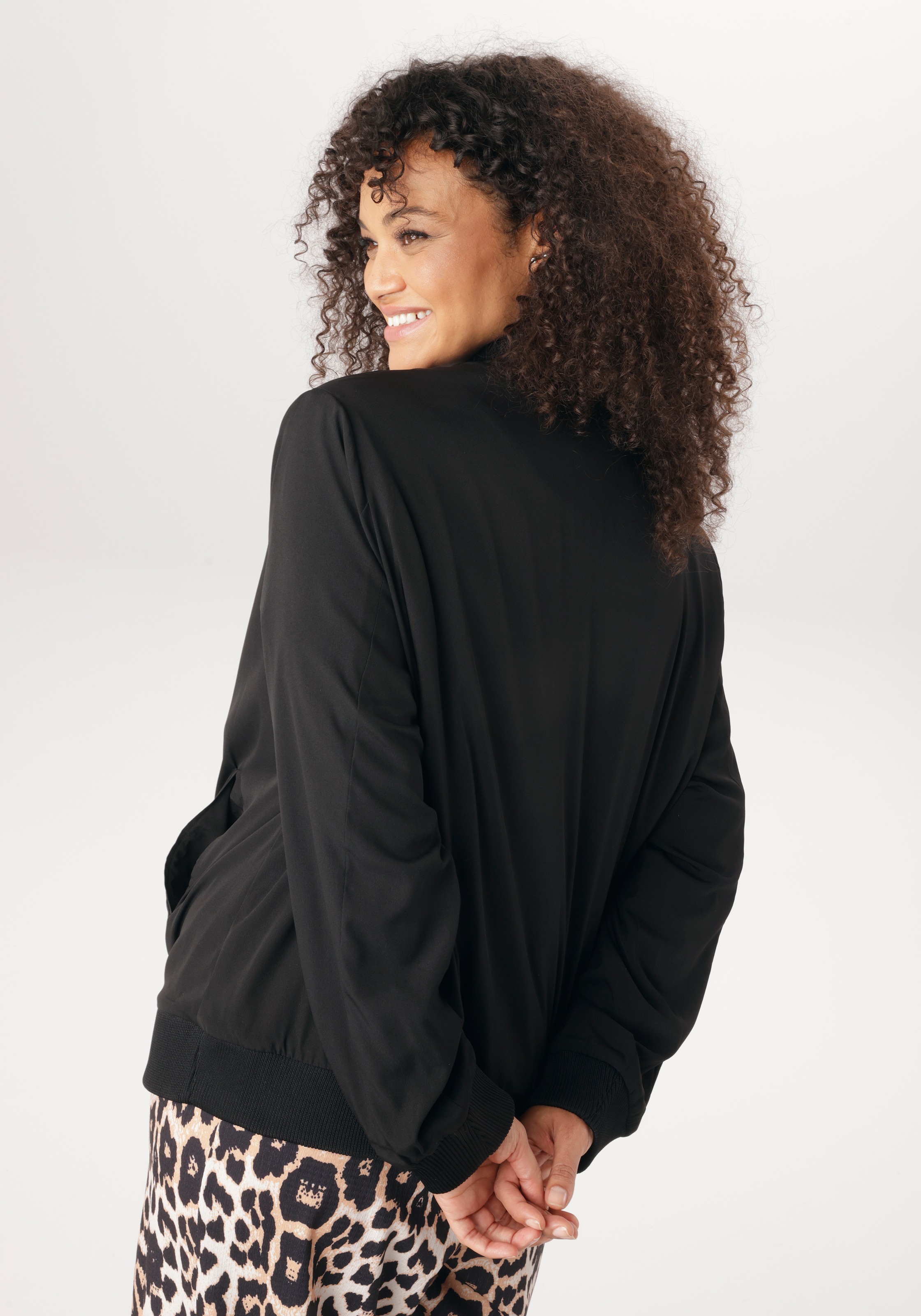 Aniston PLUS Blouson In Crepe-Qualität - NEUE KOLLEKTION günstig online kaufen