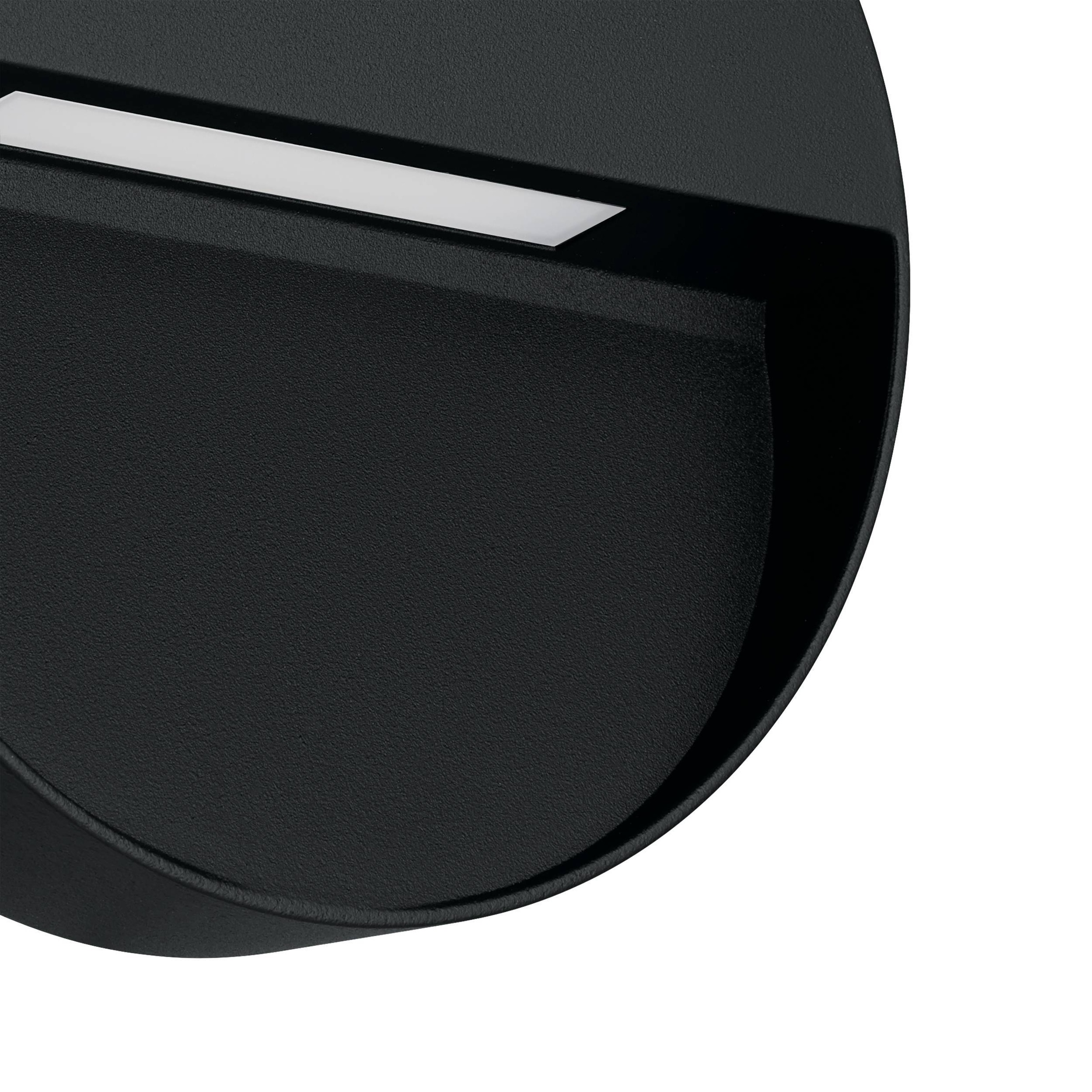 EGLO Wandleuchte »Maruggio Wandlampe, Außenbeleuchtung, runde Außenleuchte, IP65, Lampe« LED-Modul 1 Stk. Kaltweiß | Neutralweiß | Warmweiß Wand-/Deckenleuchte - Ø15 x AL3,5 cm - schwarz - 1X4,8W inkl.