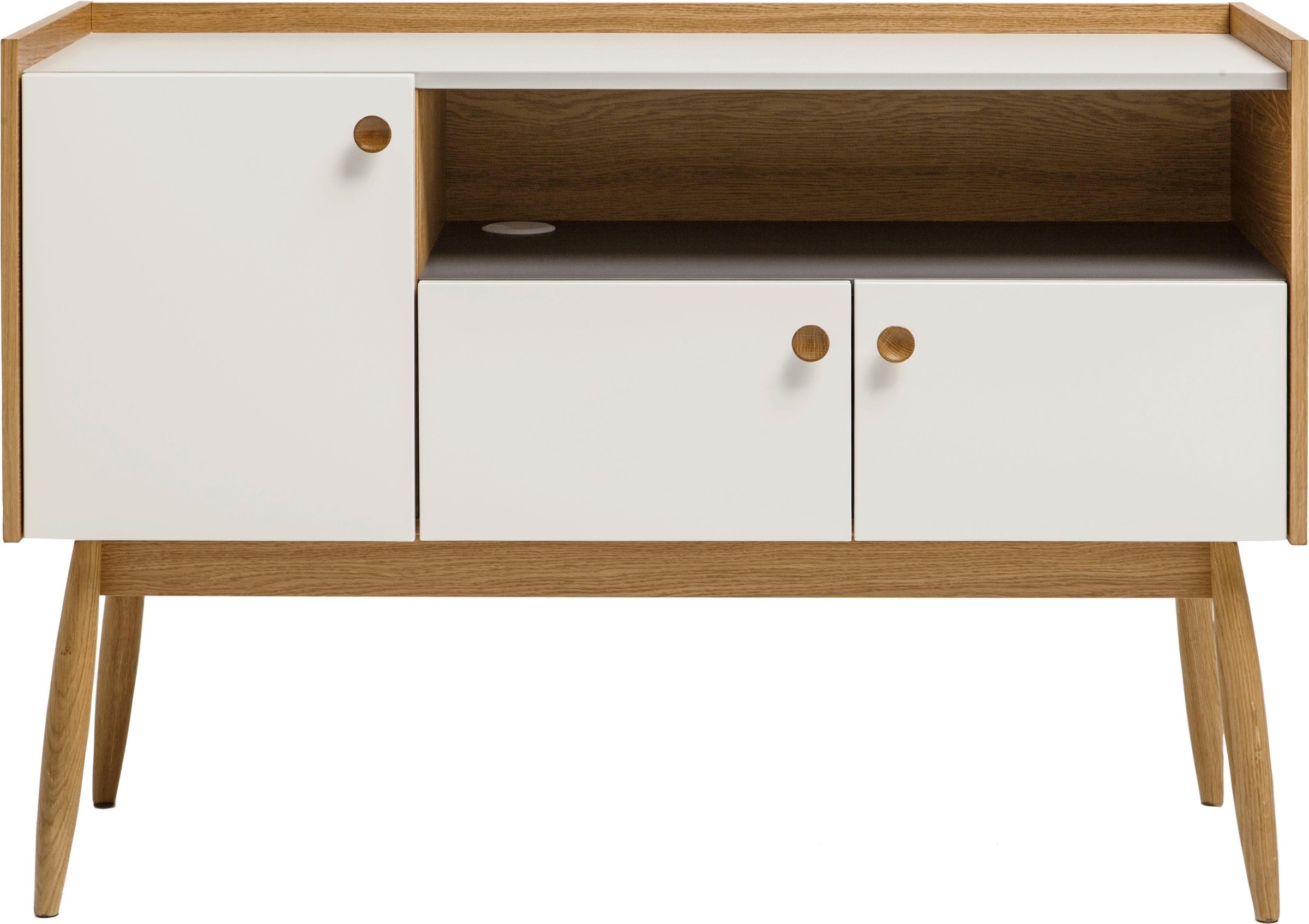 Woodman Sideboard, Kommode im angesagten skandinavischen Look, Breite 115 c günstig online kaufen