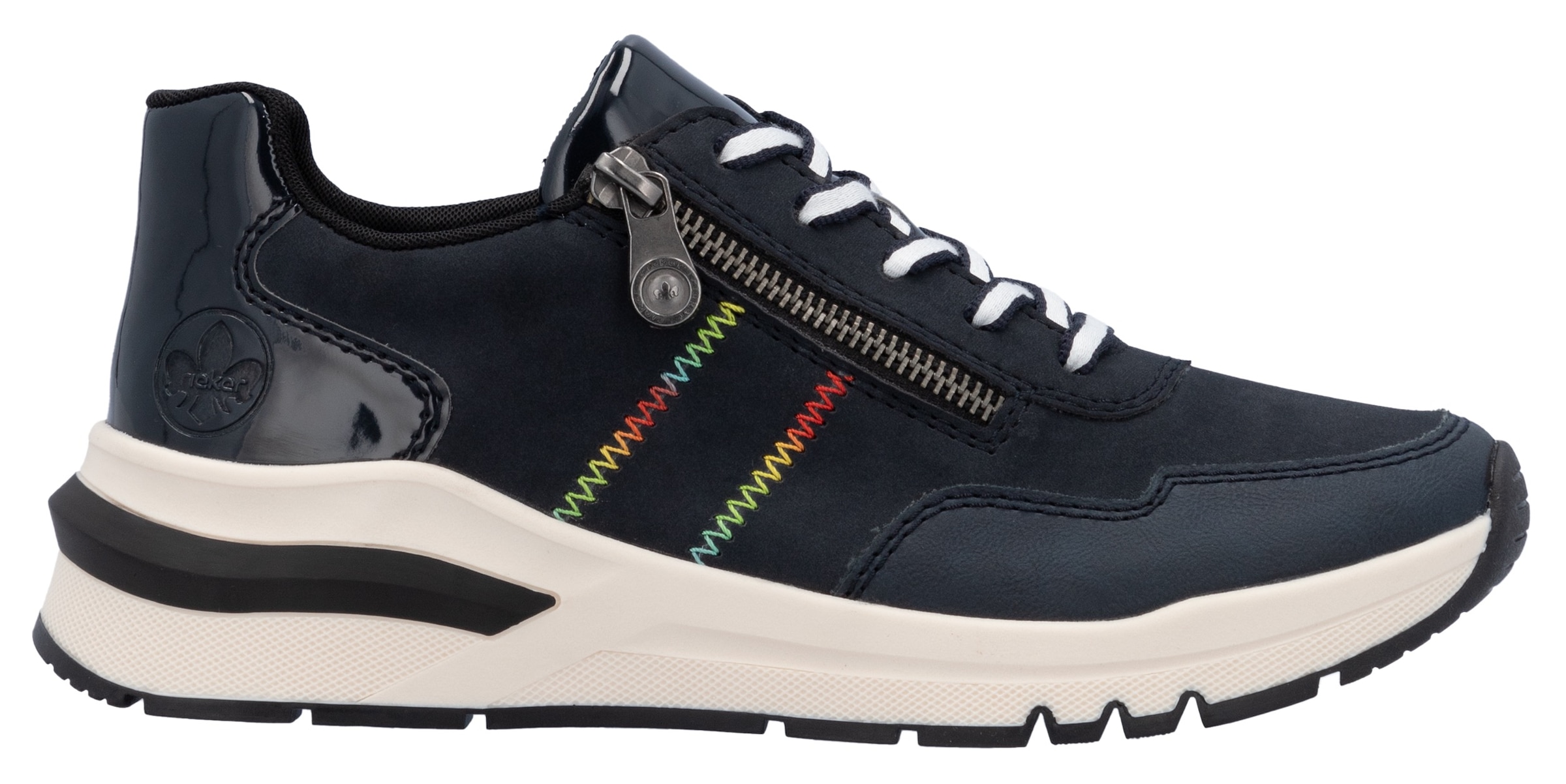 Rieker Wedgesneaker, Freizeitschuh, Halbschuh, Schnürschuh in bequemer Form