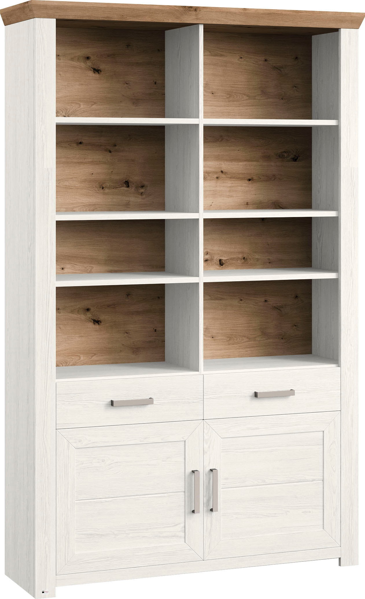 set one by Musterring Aktenregal »York«, offenes Design, wahlweise mit Beleuchtung, 3 Farben, Breite 129 cm
