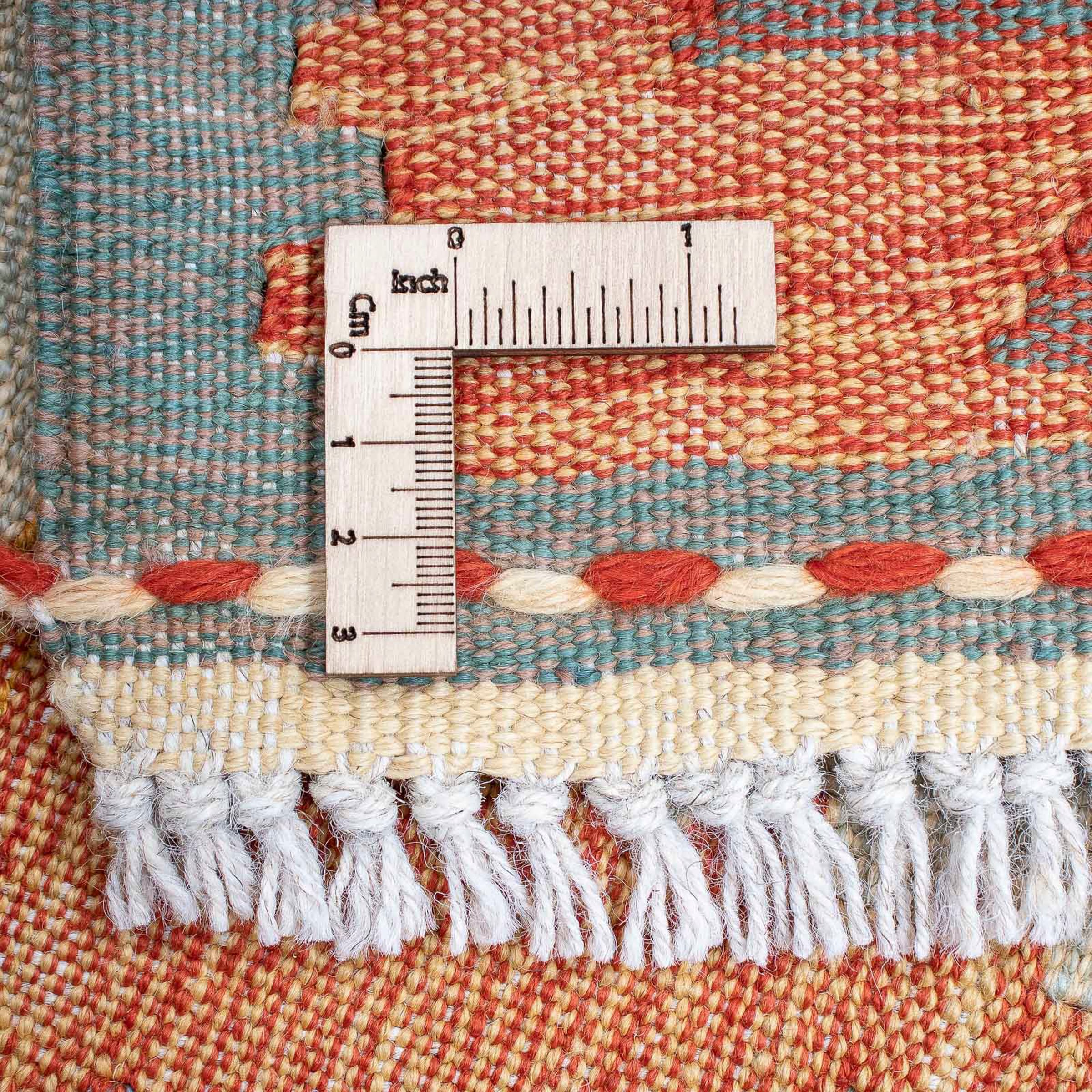 morgenland Wollteppich »Kelim - Trendy - 203 x 150 cm - mehrfarbig«, rechteckig, Wohnzimmer, Einzelstück