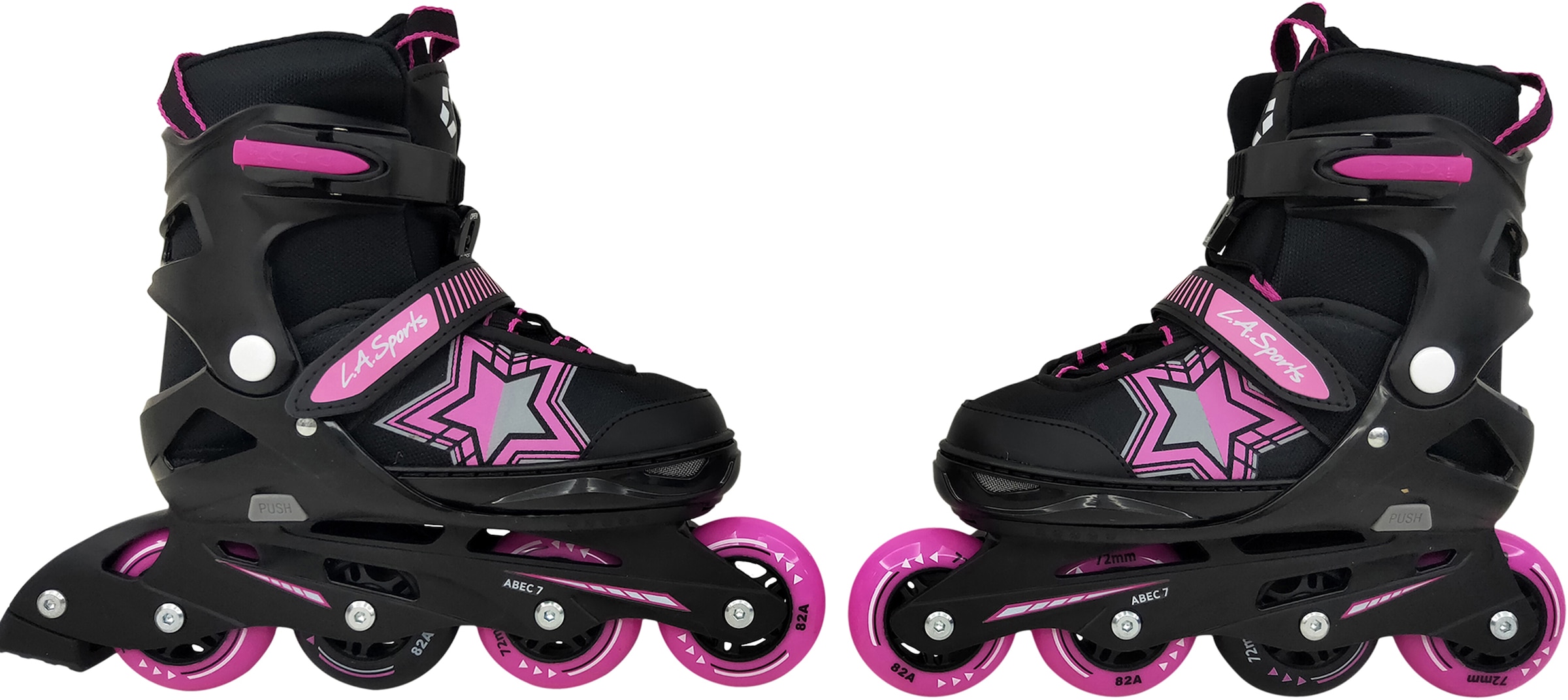 L.A. Sports Inlineskates »Inliner Skate Softboot Kinder Jugendliche Größenverstellung«