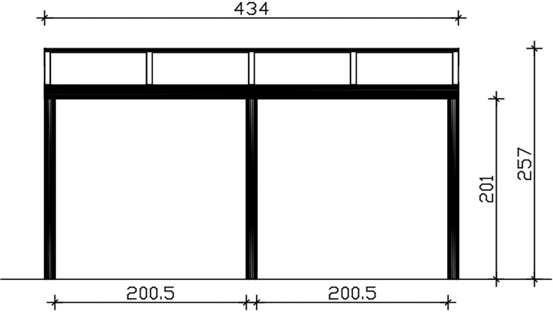 Skanholz Terrassendach »Garda« Aluminium