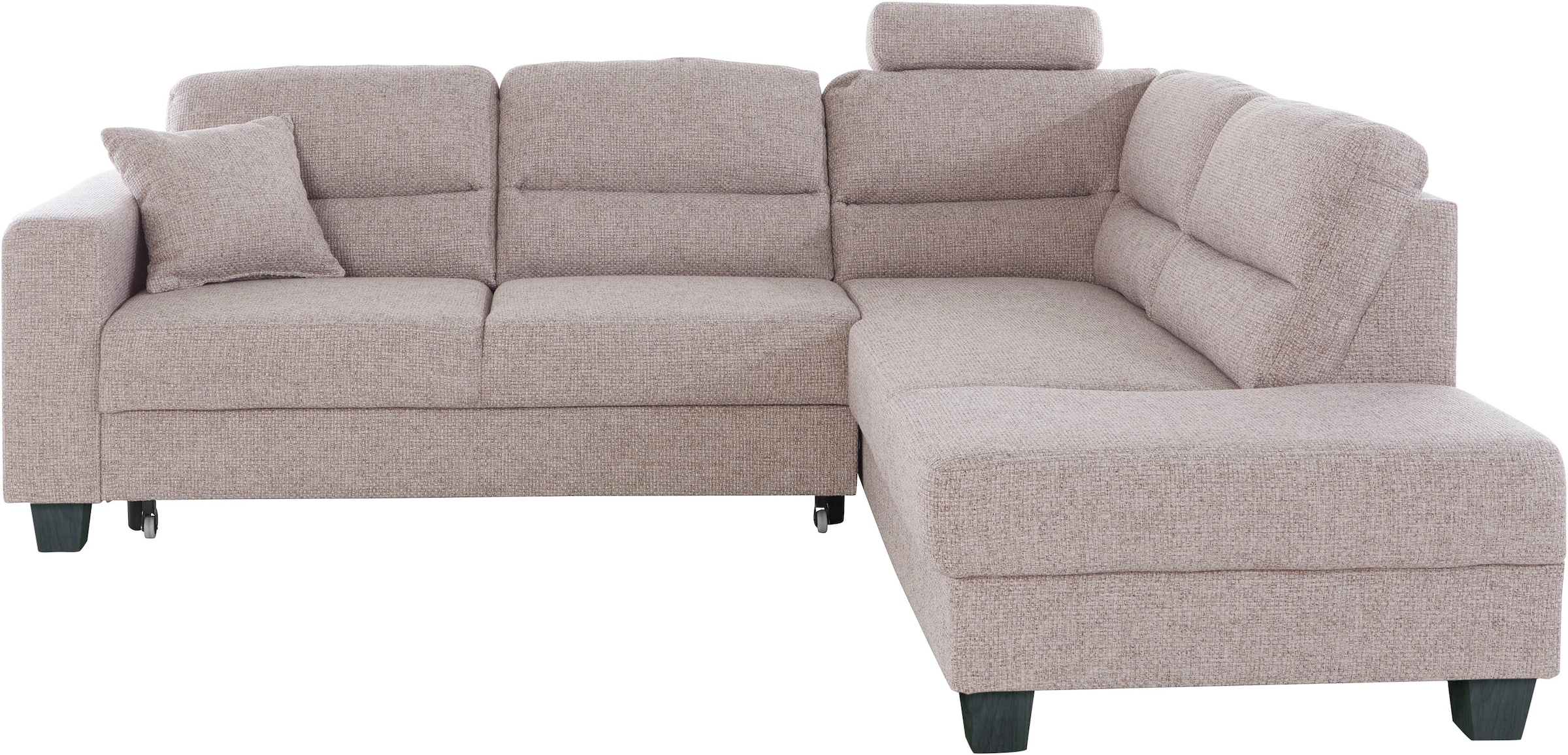 TRENDMANUFAKTUR Ecksofa »Chamber, zeitlos und modern, hoher Sitzkomfort, L-Form«, wahlweise mit Schlaffunktion