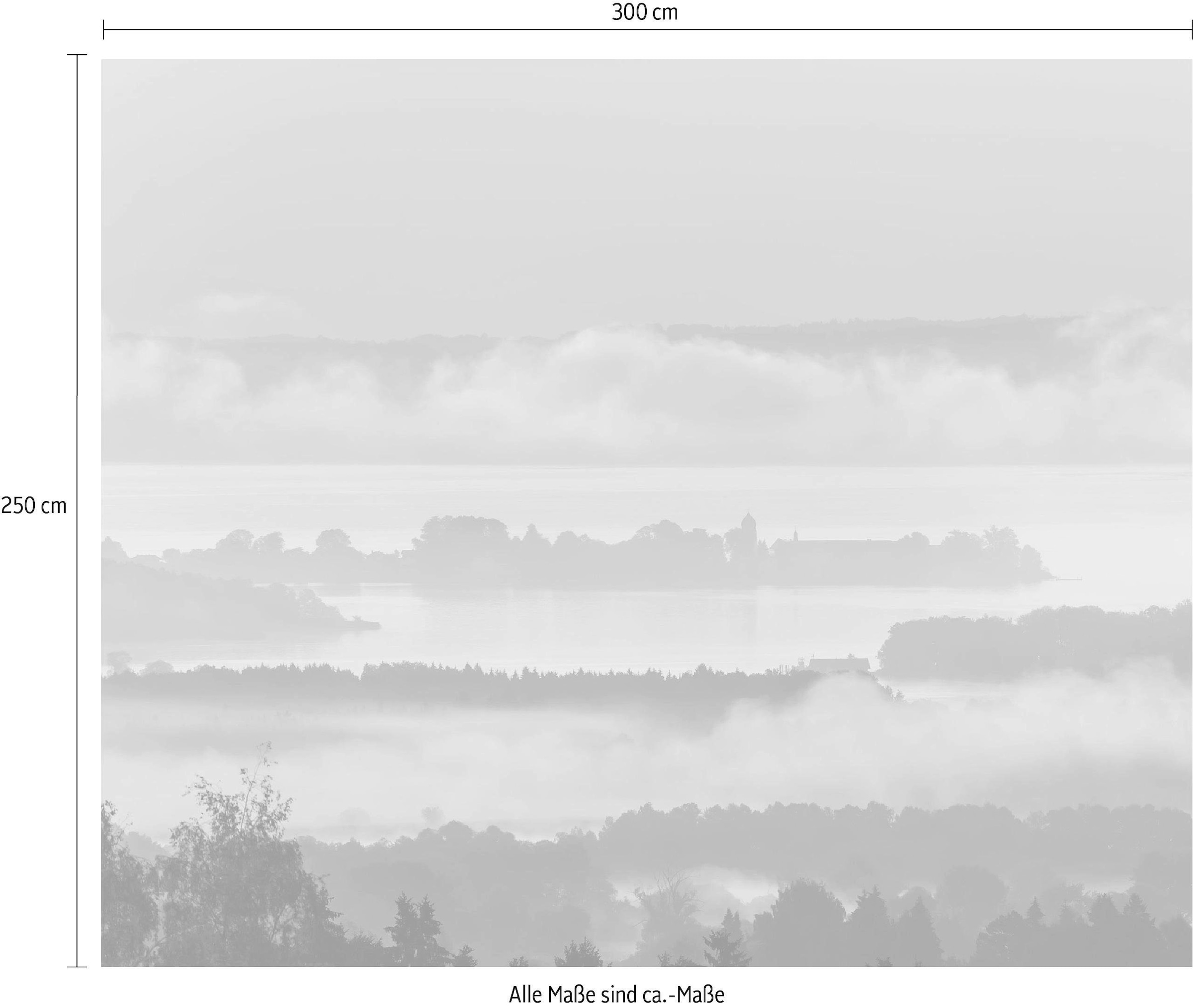 Komar Vliestapete »Digitaldruck Vlies - Chiemsee - Größe 300 x 250 cm«, bedruckt, Wohnzimmer, Schlafzimmer