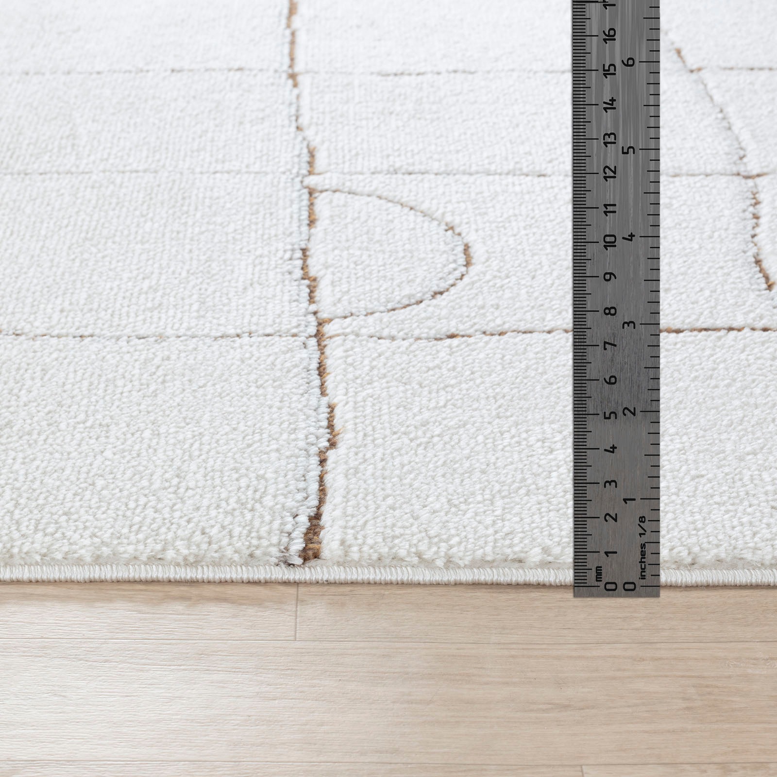 Livabliss Teppich »INCHON«, rechteckig, 14 mm Höhe, Skandi Design, Modern Boho Kurzflor Wohnzimmerteppich, Schlafzimmer
