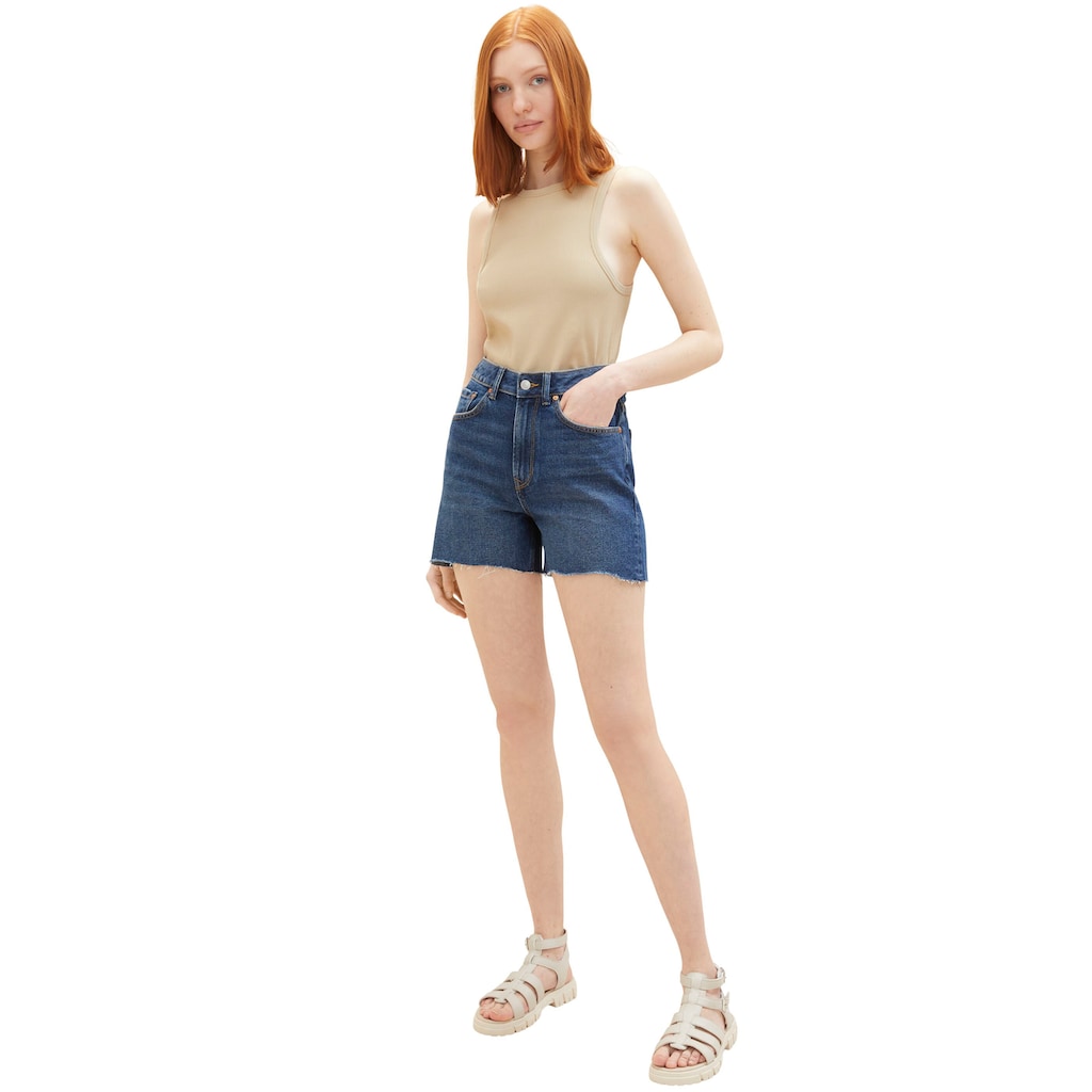 TOM TAILOR Denim Jeansshorts, mit Used Look und Waschung