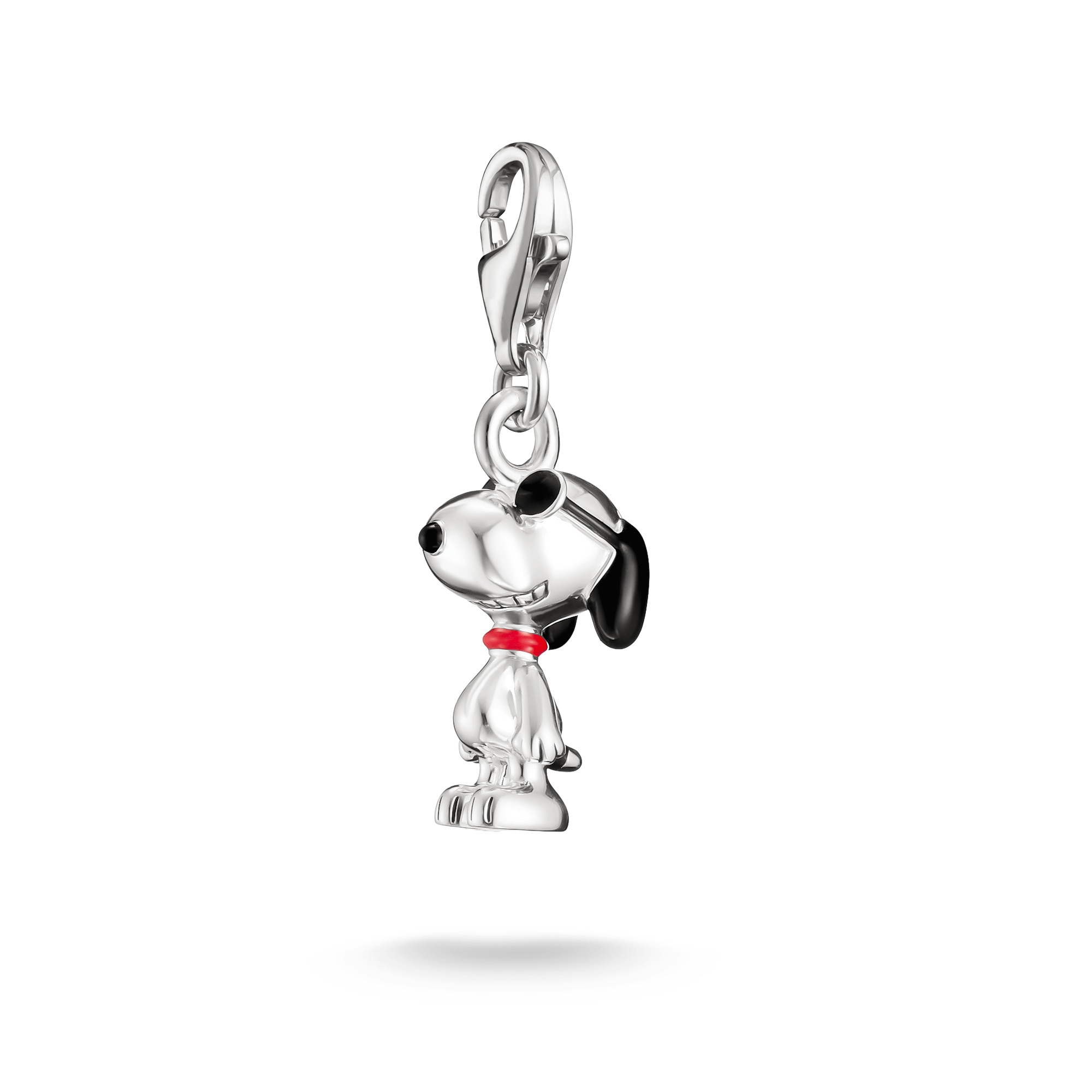 THOMAS SABO Damen Charm-Einhänger "THOMAS SABO x Peanuts Snoopy mit Sonnenbrille Charm - Original", bunt, Silber 925 (recycelt), Charms, Emaille