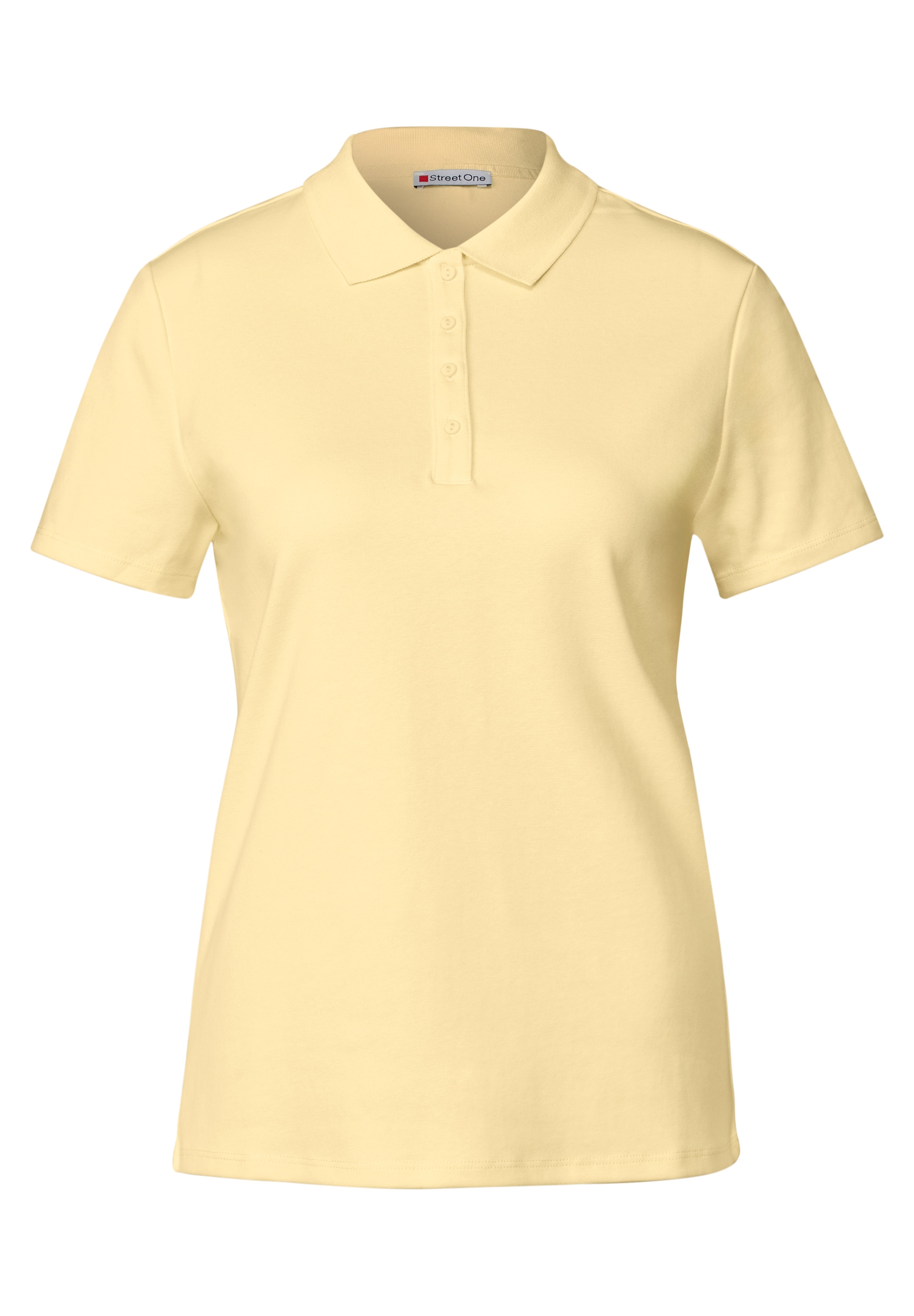 STREET ONE Poloshirt, aus Baumwolle mit Stretchante