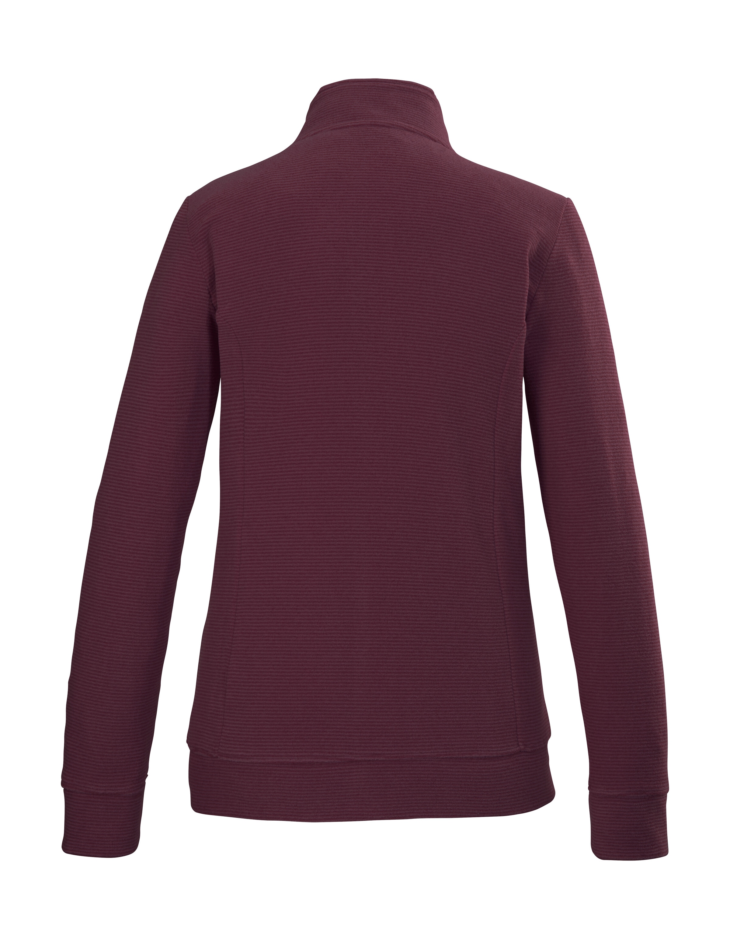 Killtec Fleecejacke »KOS 100 WMN FLC JCKT«, Gestreifte Damen-Fleecejacke mit Zipper-Taschen und Kinnschutz