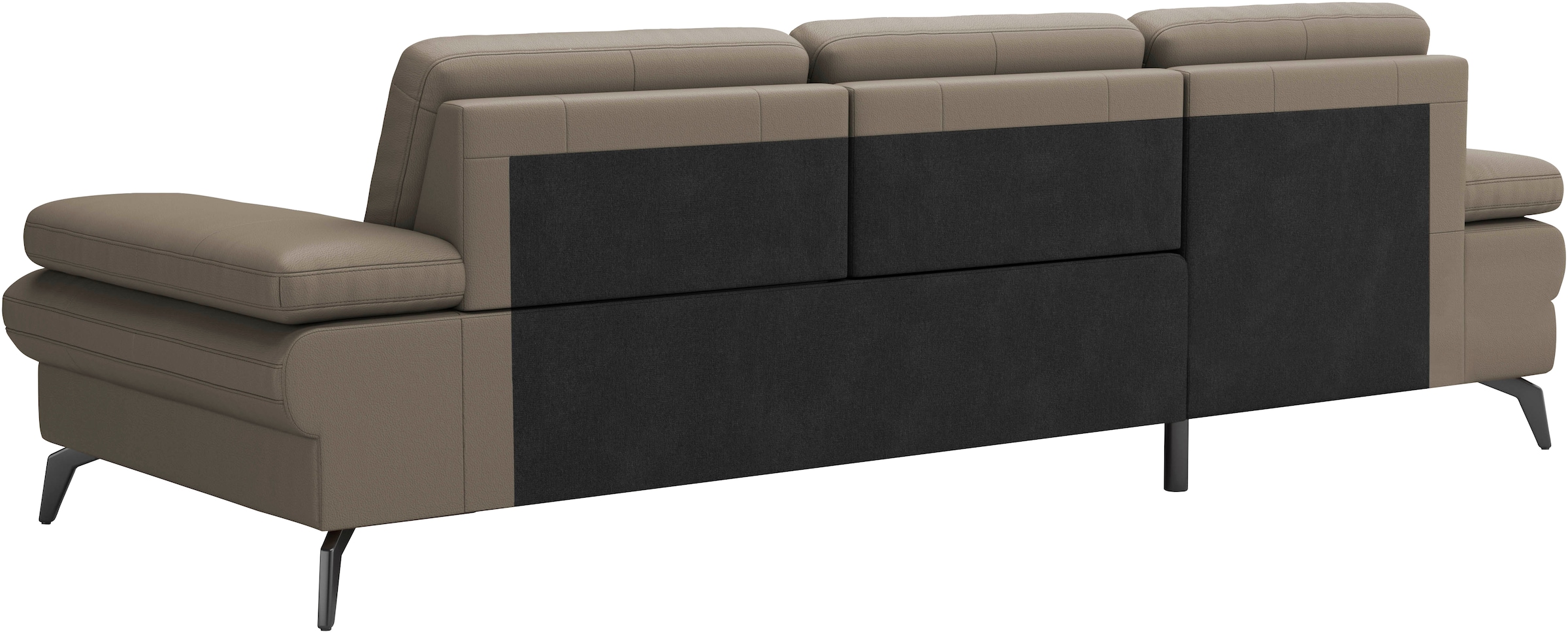 sit&more Ecksofa »Morris L-Form, inkl. Sitztiefenverstellung«, wahlweise mit Armteilverstellung, Bettfunktion & Bettkasten