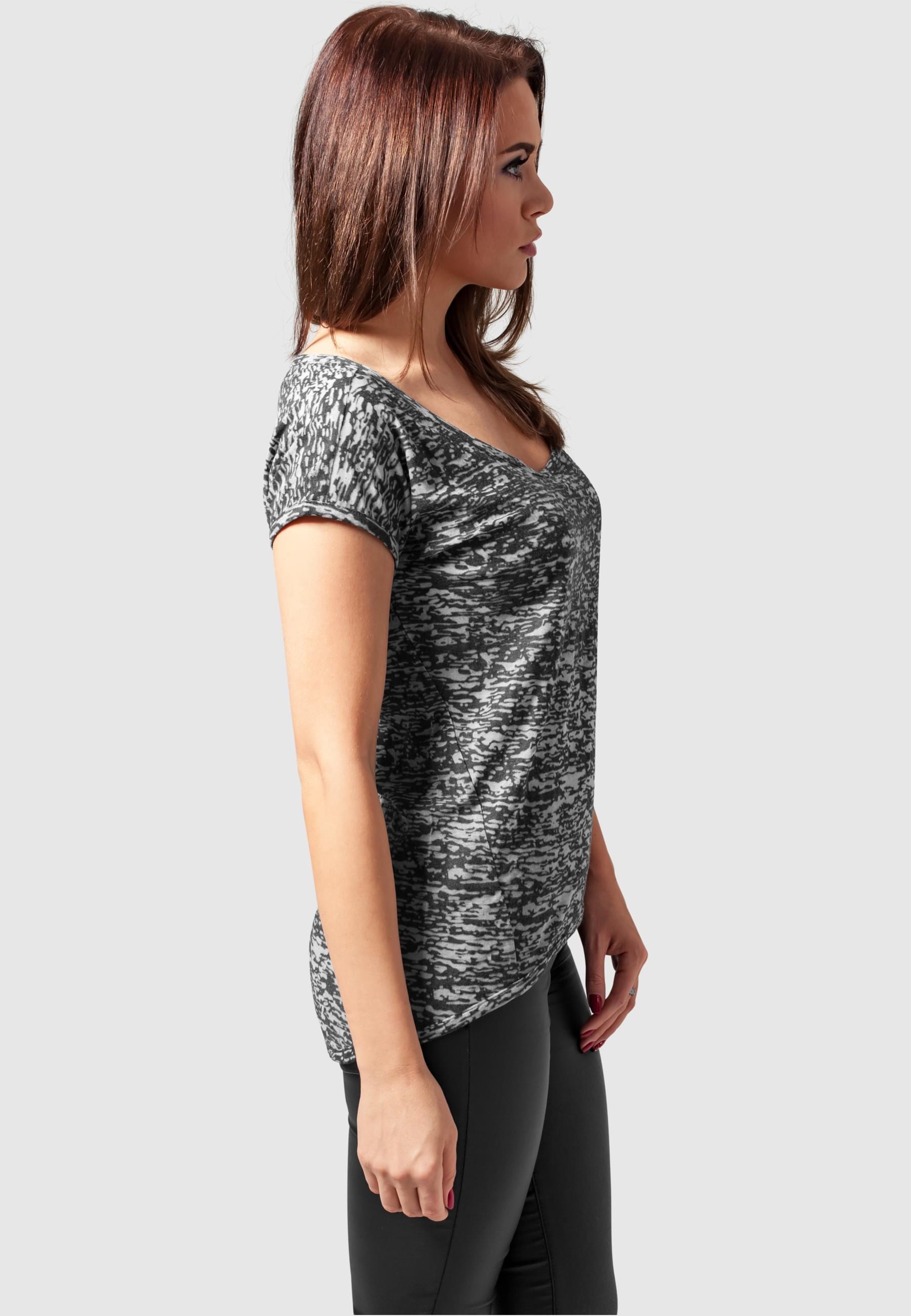 URBAN CLASSICS T-Shirt »Urban Classics Damen Ladies Burnout Tee«, (1 tlg.)