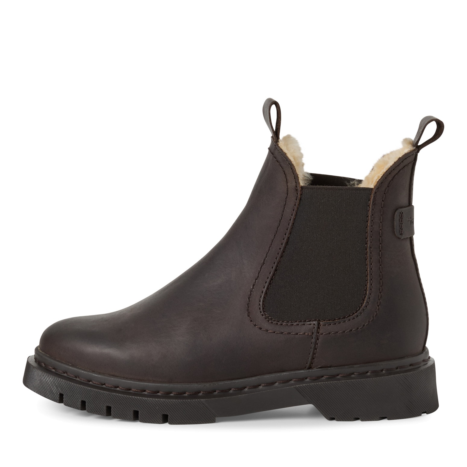 Tamaris Winterboots, Blockabsatz, Chelseaboots, Schlupfschuh, beidseitiger Stretcheinsatz