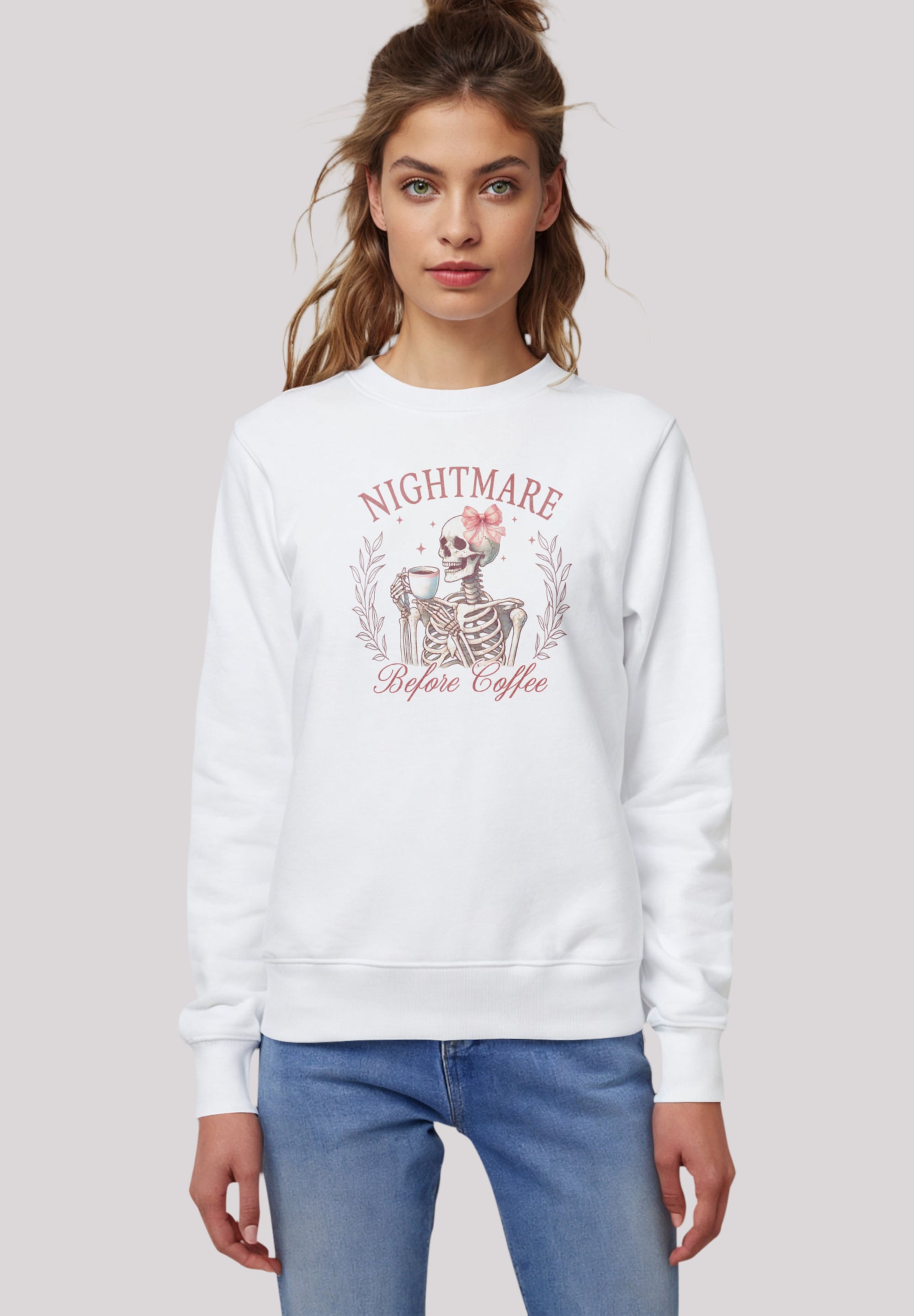 F4NT4STIC Sweatshirt "Nightmare Before Coffee", Premium Qualität günstig online kaufen