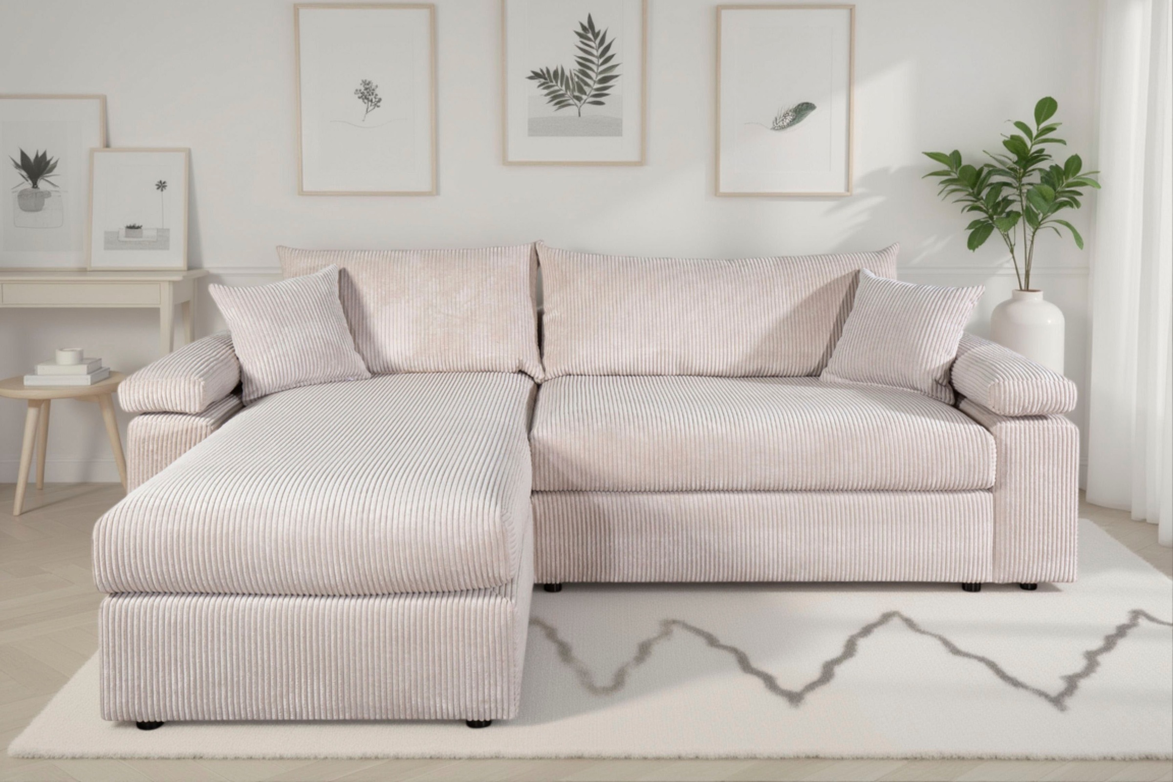 OTTO home Ecksofa "Cosy L-Form, Breite 234 cm, Sitzaufbau im Sandwich-Feder günstig online kaufen