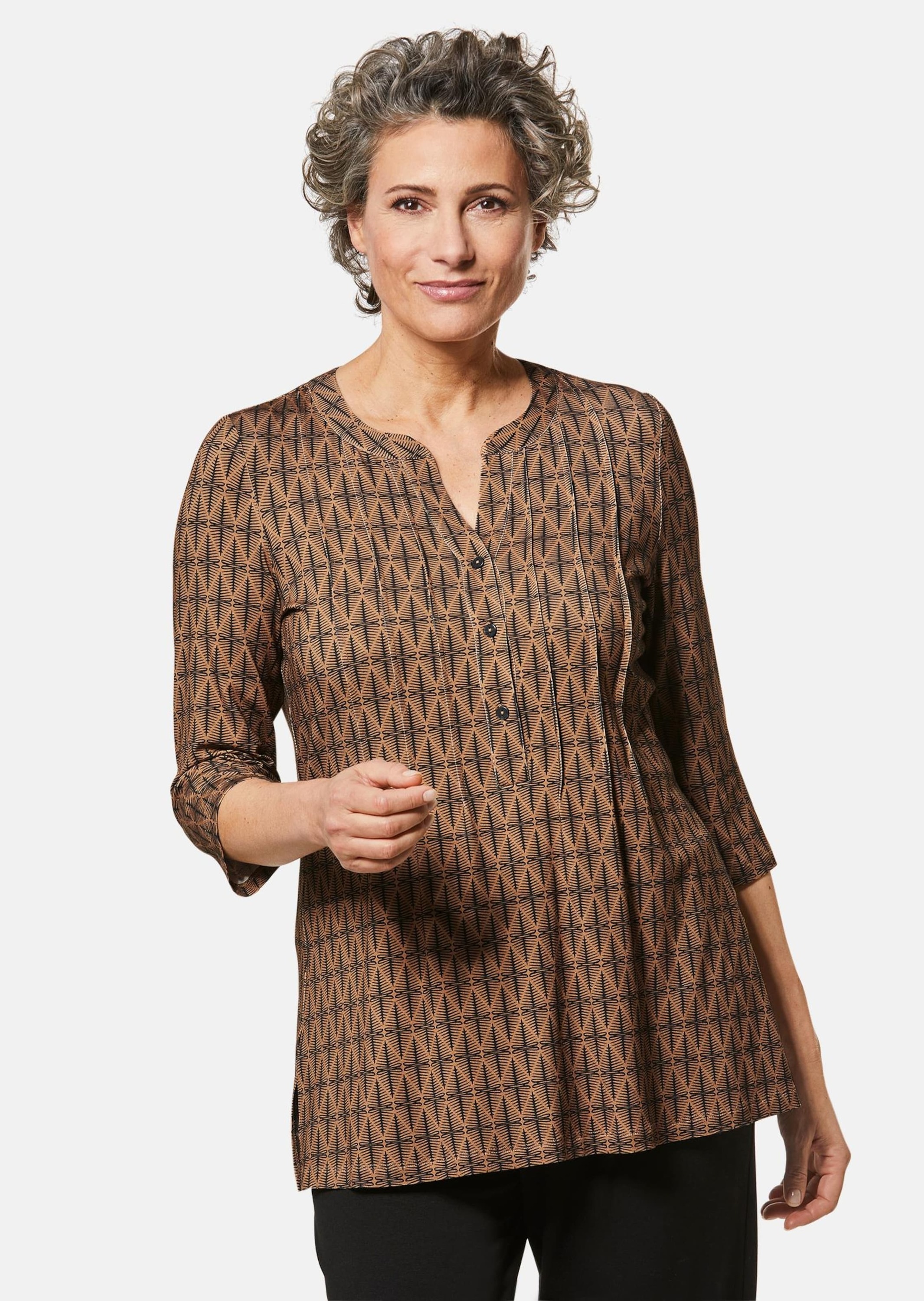 GOLDNER Print-Shirt "Figurschmeichelndes Drucktunika-Shirt" günstig online kaufen