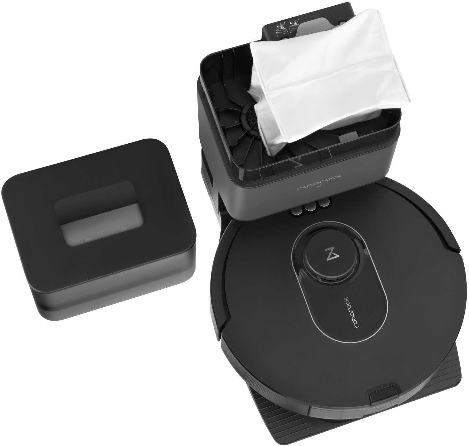Roborock Saugroboter »Q5 Max+, 5.500 PA Saukgraft, DuoRoller Bürste, smarte Navigation«, automatische Staubentleerung, 240min max. Laufzeit