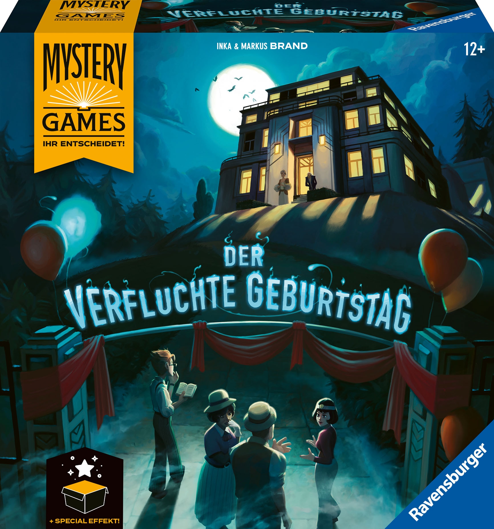 Ravensburger Spiel »Mystery Games Der verfluchte Geburtstag«, Made in Europe; FSC® - schützt Wald - weltweit