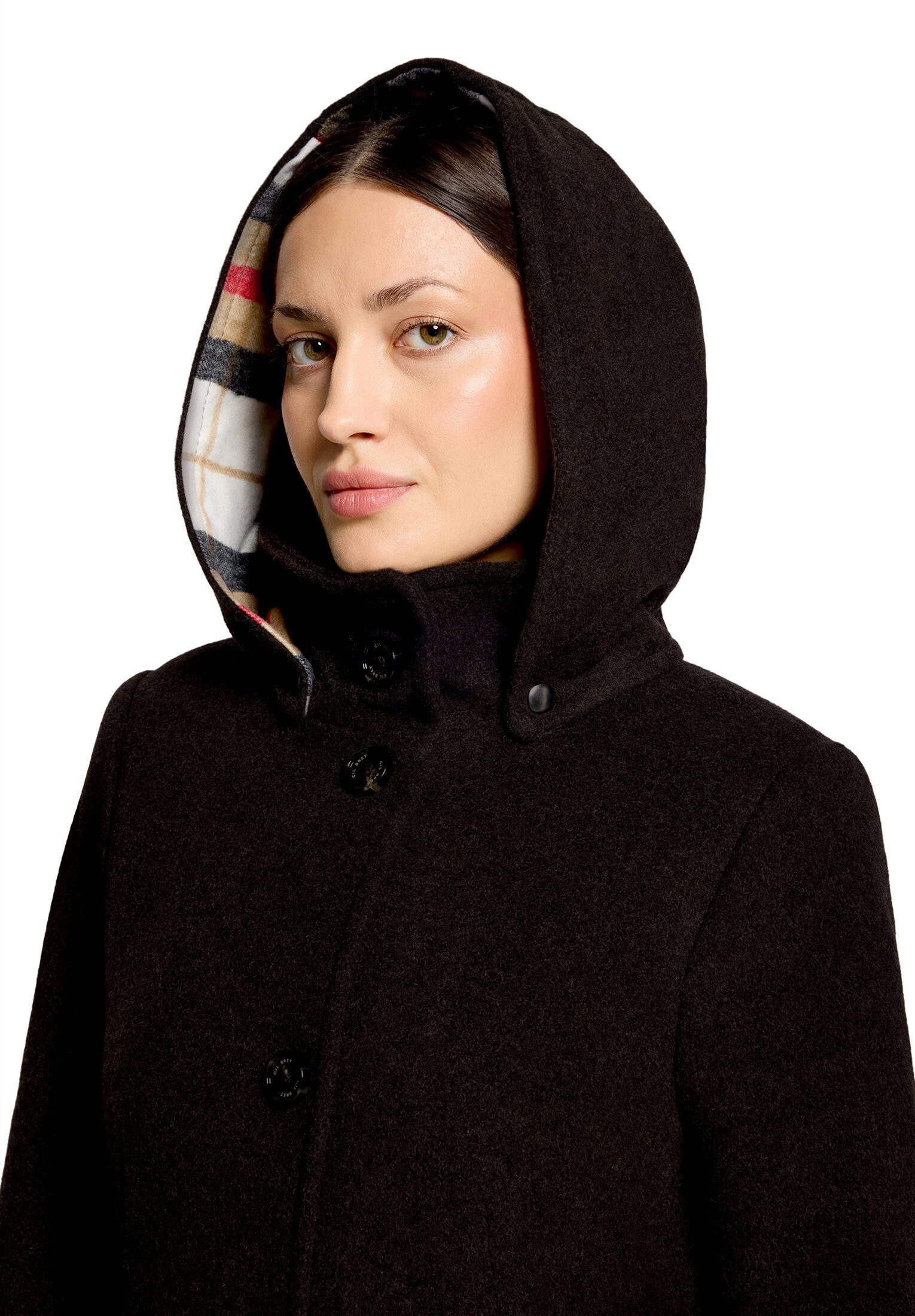 Gil Bret Wolljacke »Damen mit Kapuze« mit Kapuze