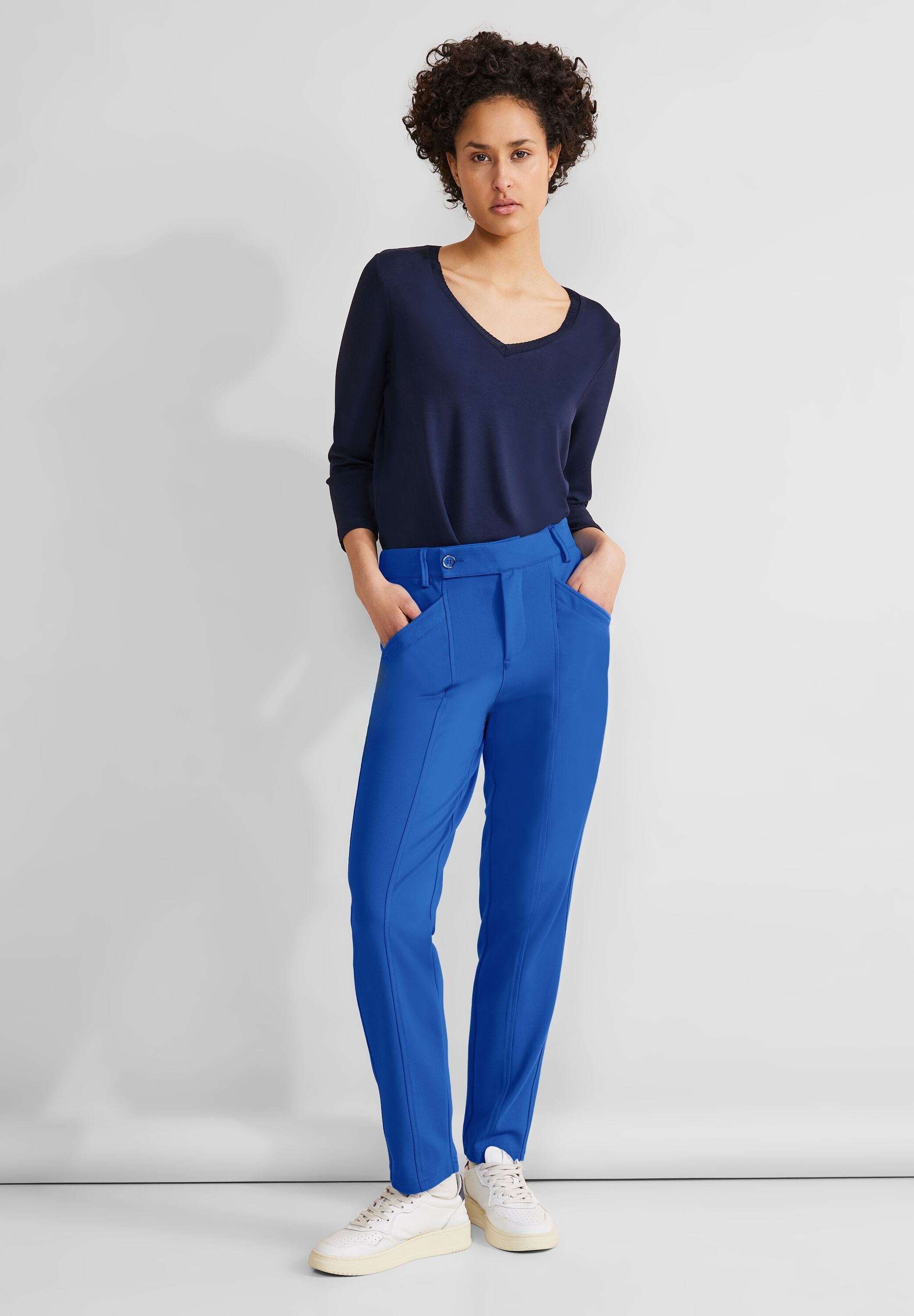 STREET ONE Stoffhose »Punto di Rom«, Sommerhose mit Elasthan