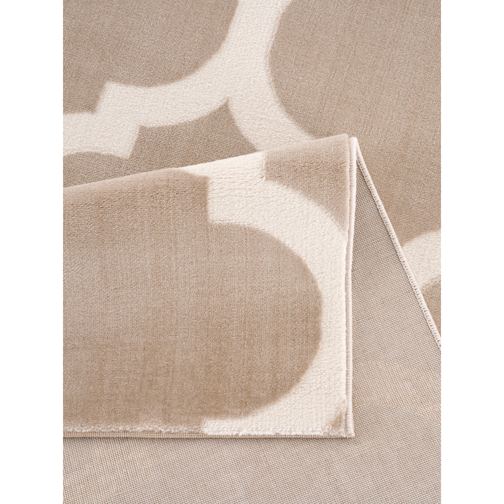 Home affaire Teppich »Fenris«, rechteckig, 12 mm Höhe, mit handgearbeitetem Konturenschnitt, Wohnzimmer