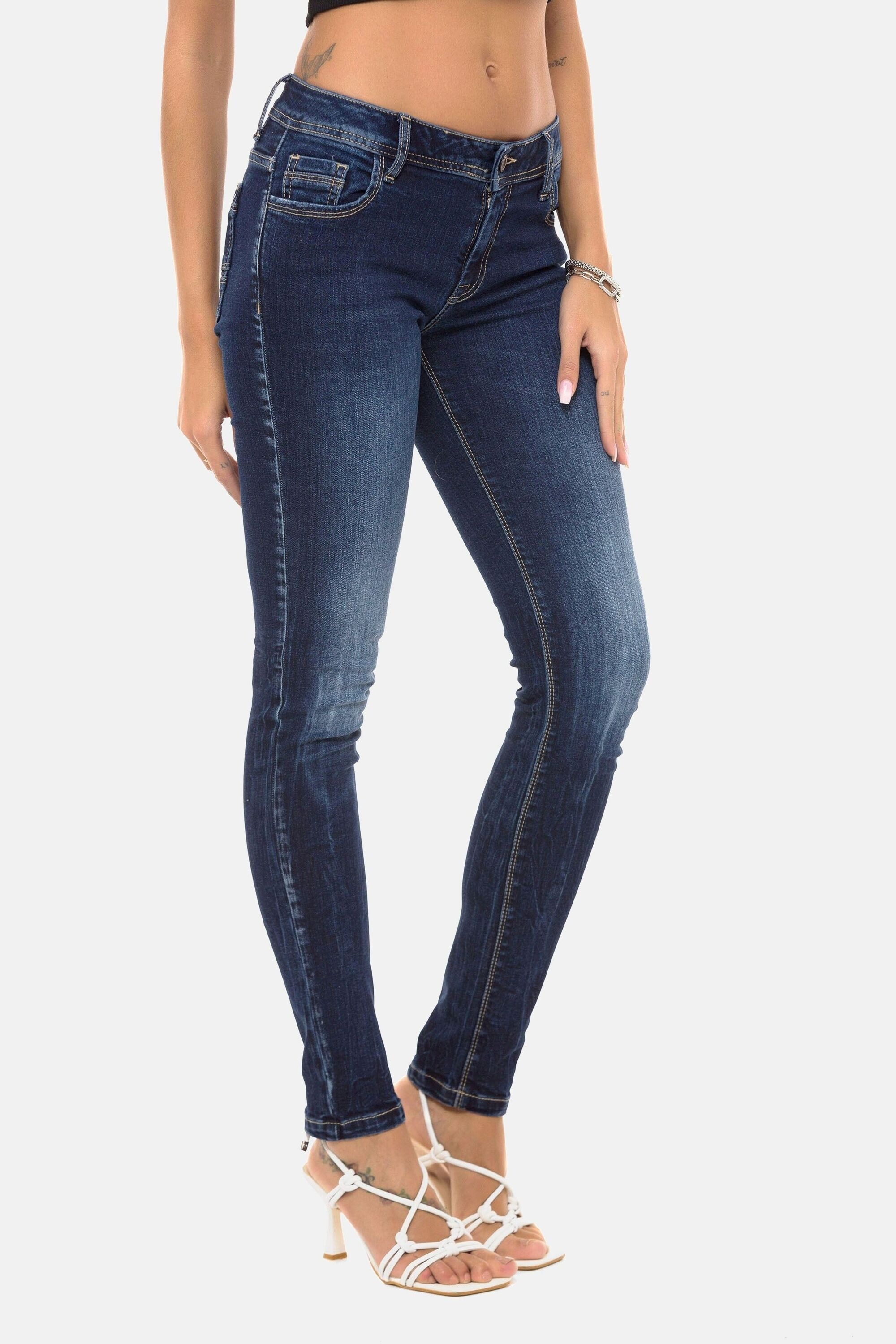 Cipo & Baxx Slim-fit-Jeans »Jeans«, im Used-Look, WD443