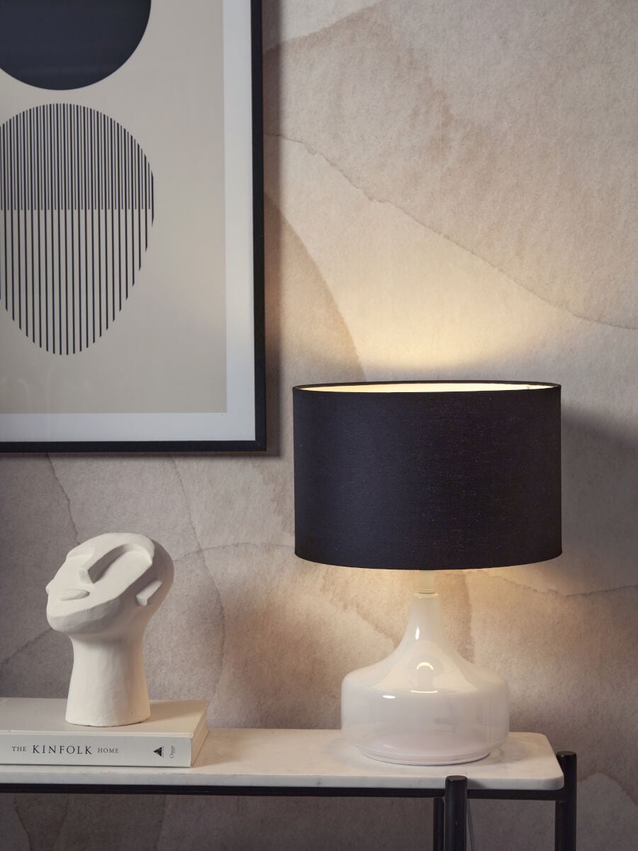 it's About RoMi Tischleuchte »REYKJAVIK« E27 Warmweiß Milchglass