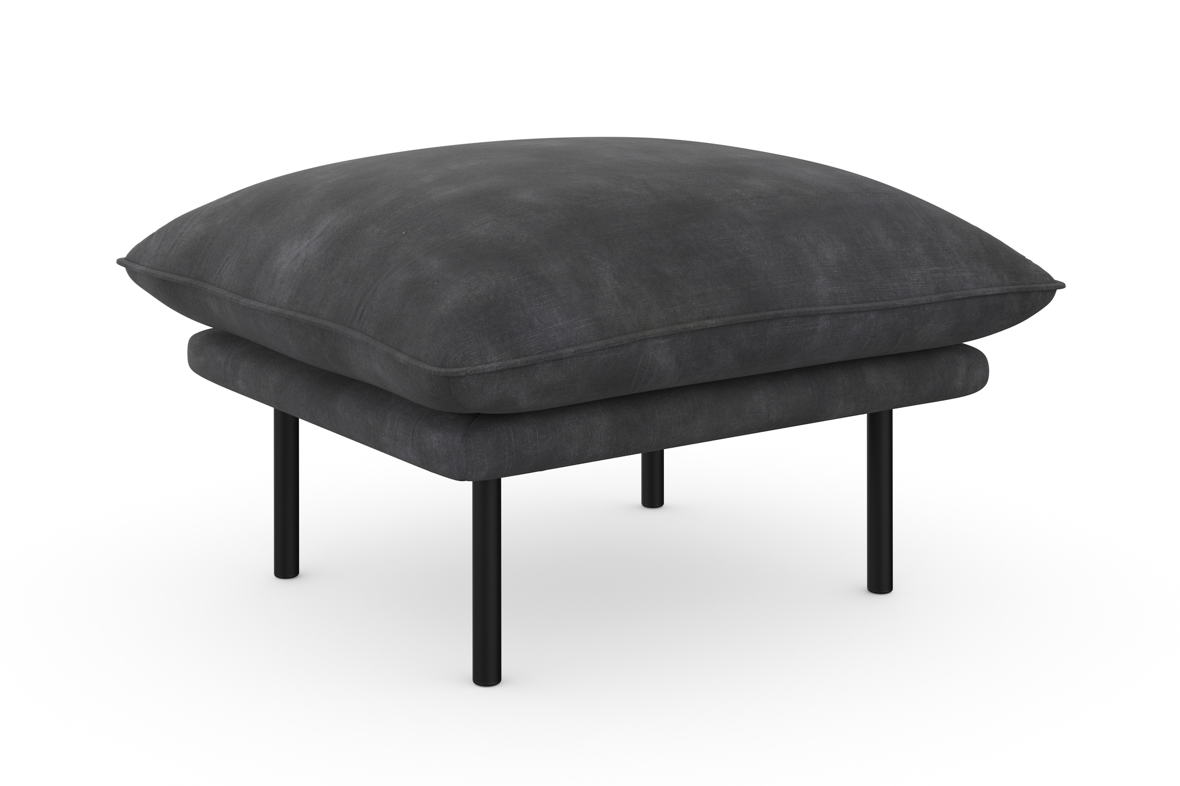 Home affaire Polsterhocker "Stine" Besonderes Design durch Kissenoptik und günstig online kaufen