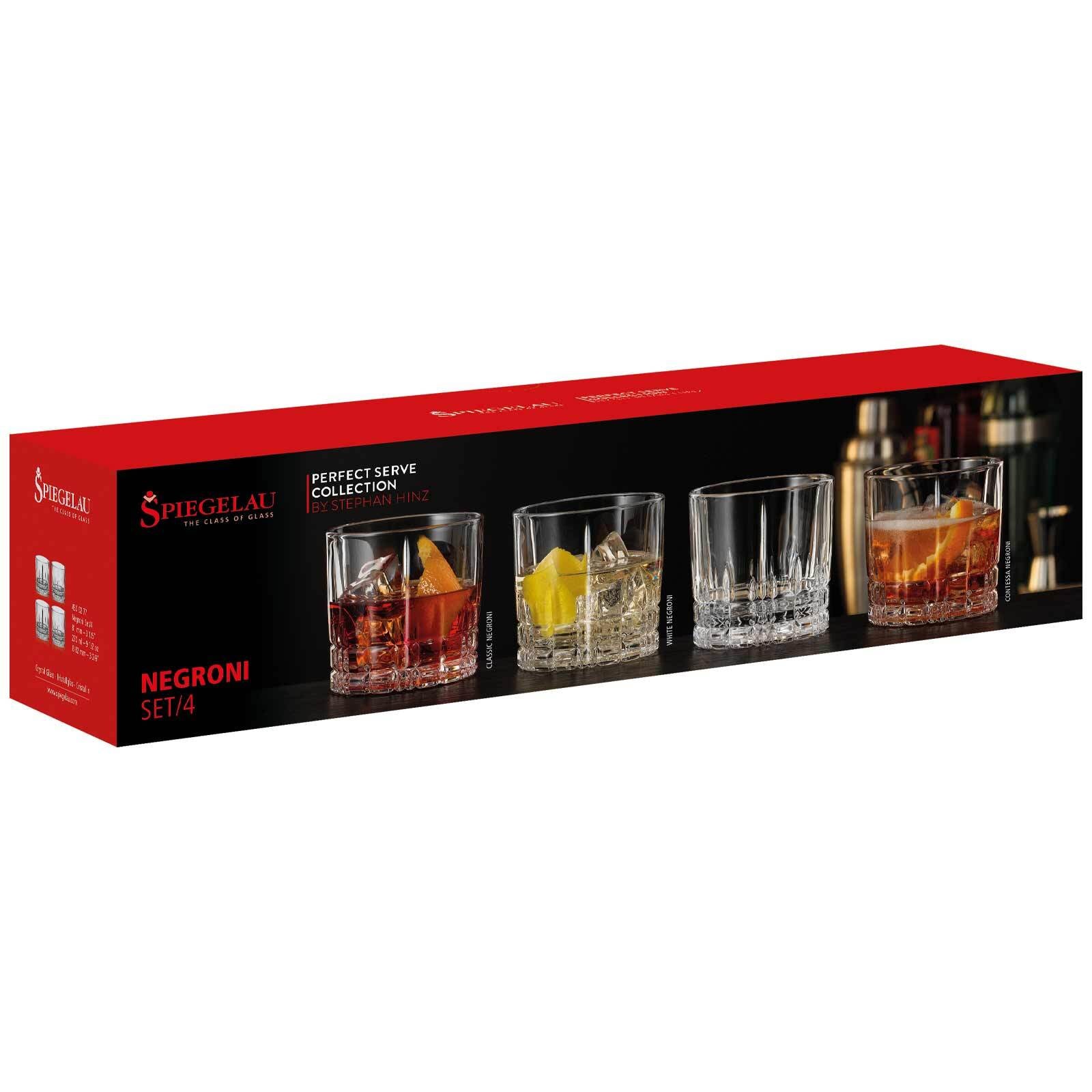 SPIEGELAU Whiskyglas »Whiskygläser Perfect Serve Collection Negroni 270 ml 4er Set transparent«