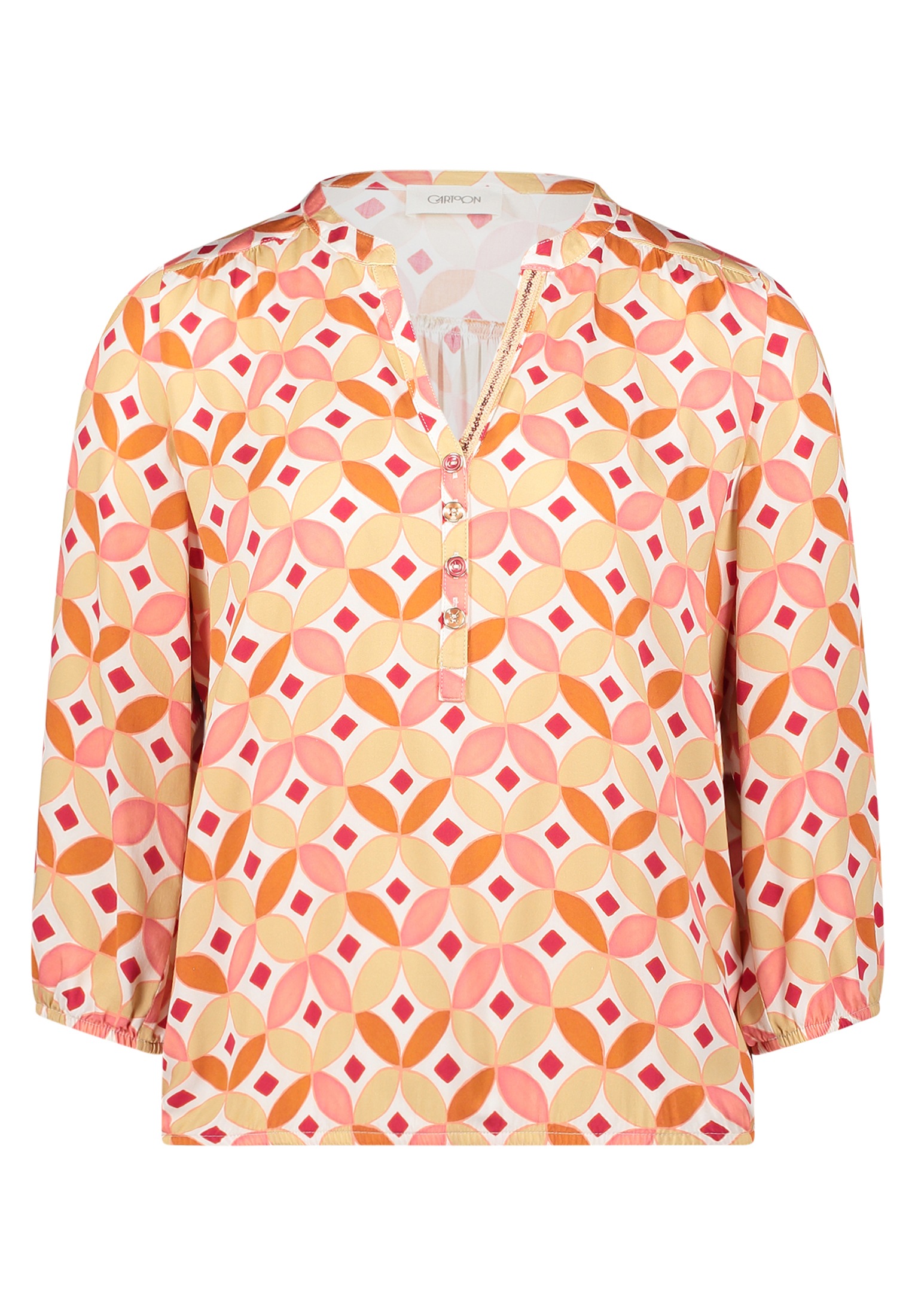 Cartoon Schlupfbluse "Damen mit Muster" günstig online kaufen