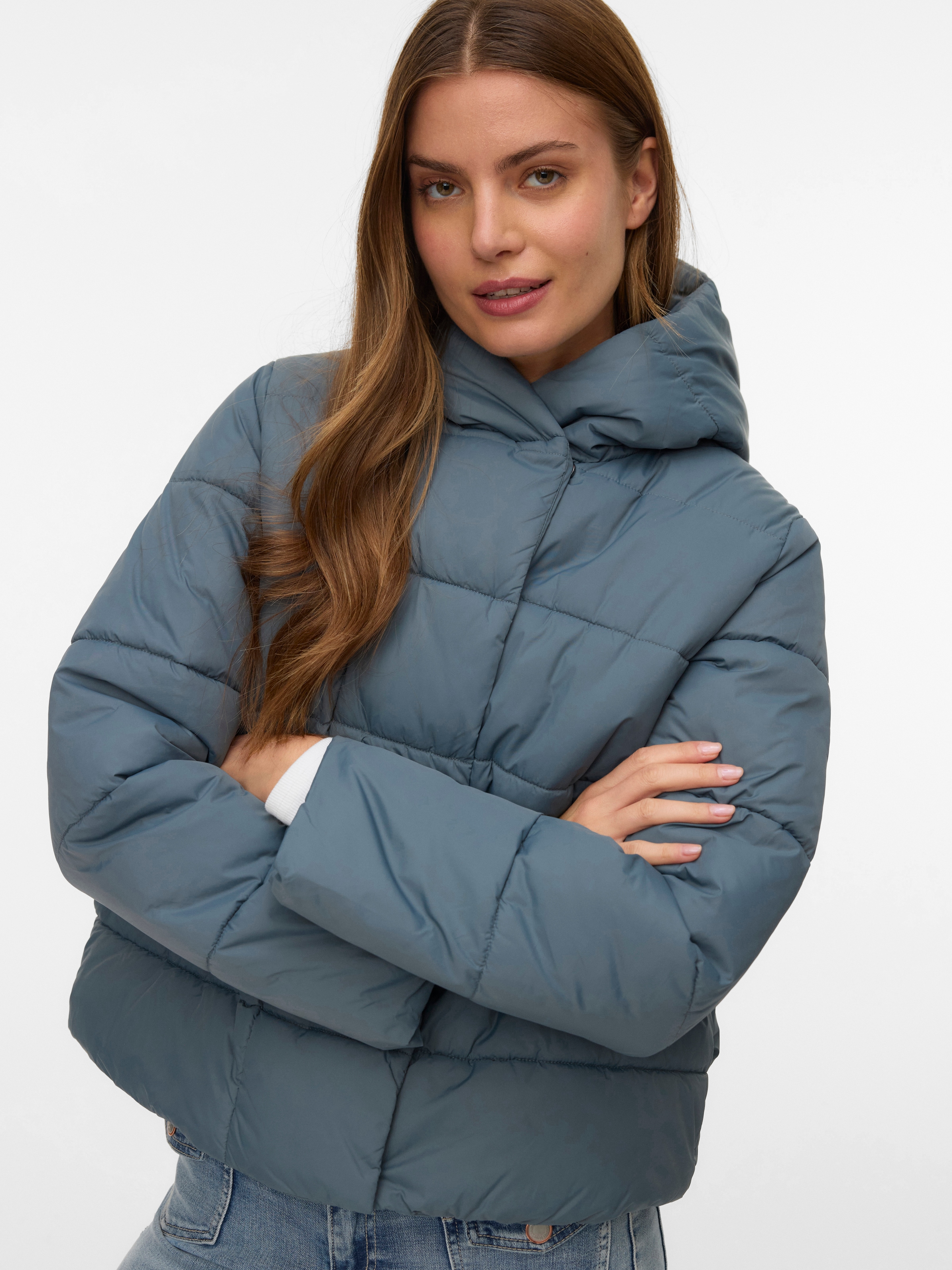 Vero Moda Steppjacke "VMBELINDA SHORT JACKET GA NOOS" mit Kapuze günstig online kaufen
