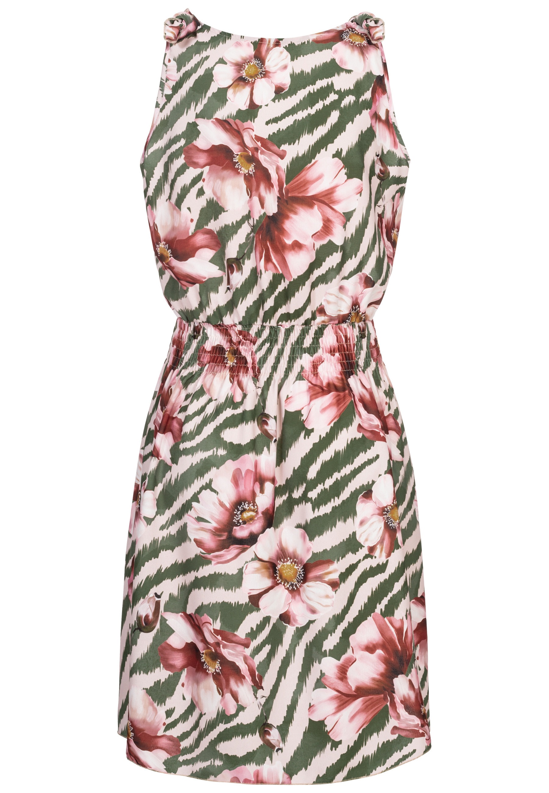 CLOUD 5IVE Shirtkleid »CLOUD 5IVE Dress with buttons and knot details flower print« 1 Stk. tlg.