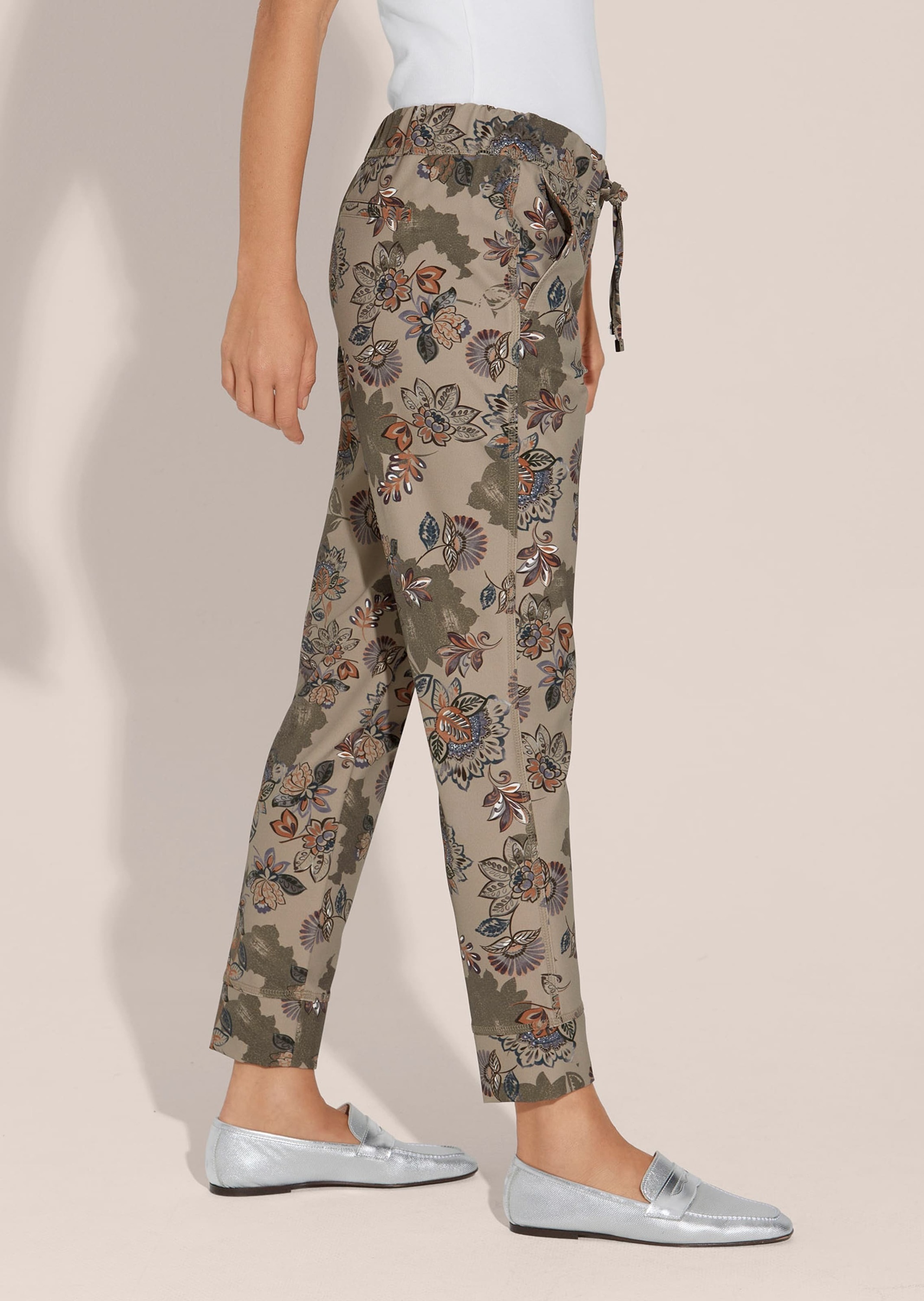 MADELEINE Jogger Pants »Druckhose Hose mit Blumenmuster«