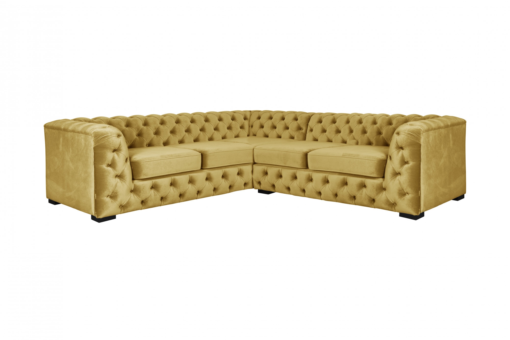 Guido Maria Kretschmer Home&Living Chesterfield-Sofa "KALINA L-Form", hochwertige Chesterfield-Ausführung, sehr hochwert