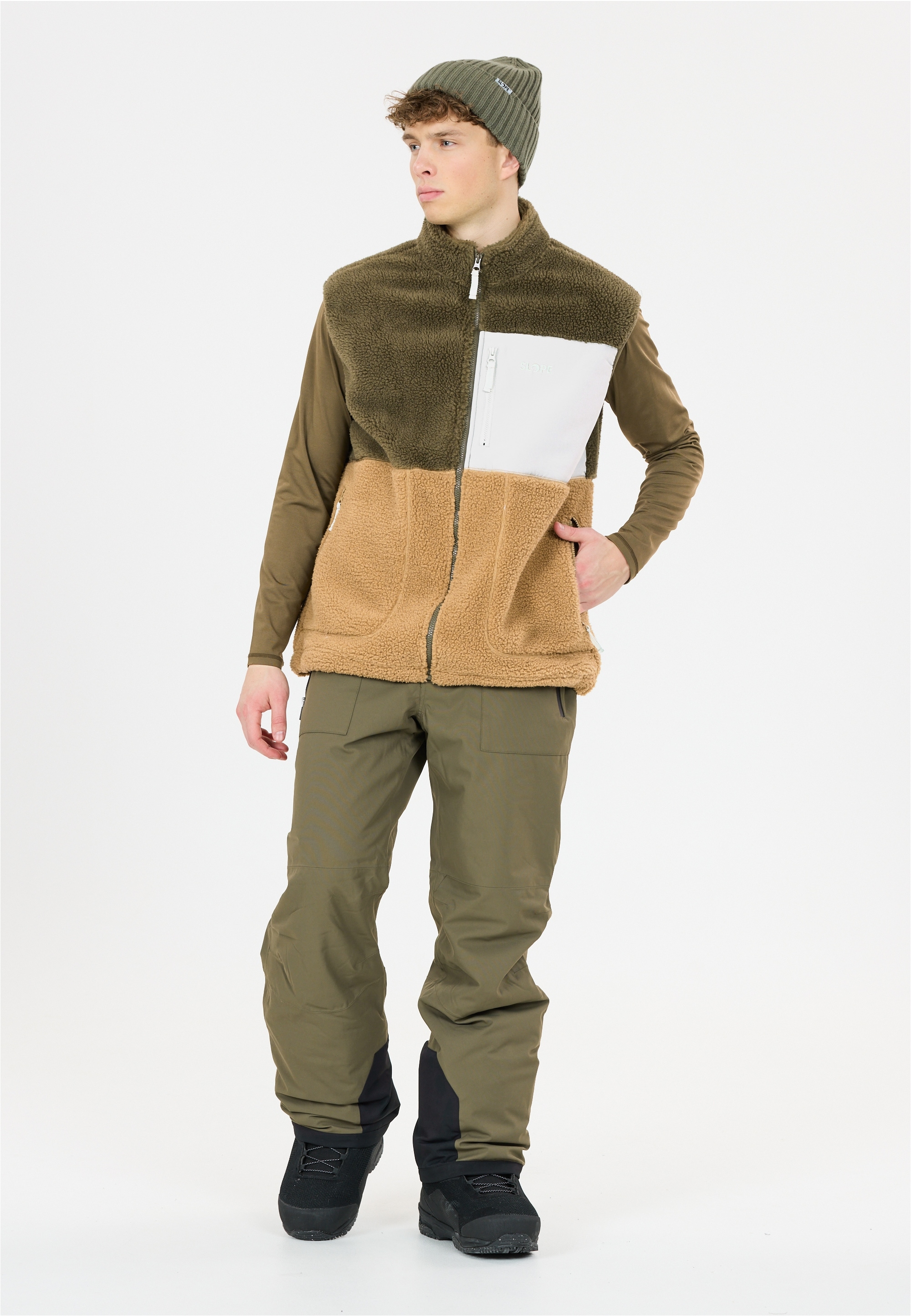 SLOPE Softshellweste »Katau« aus weichem Teddy-Material