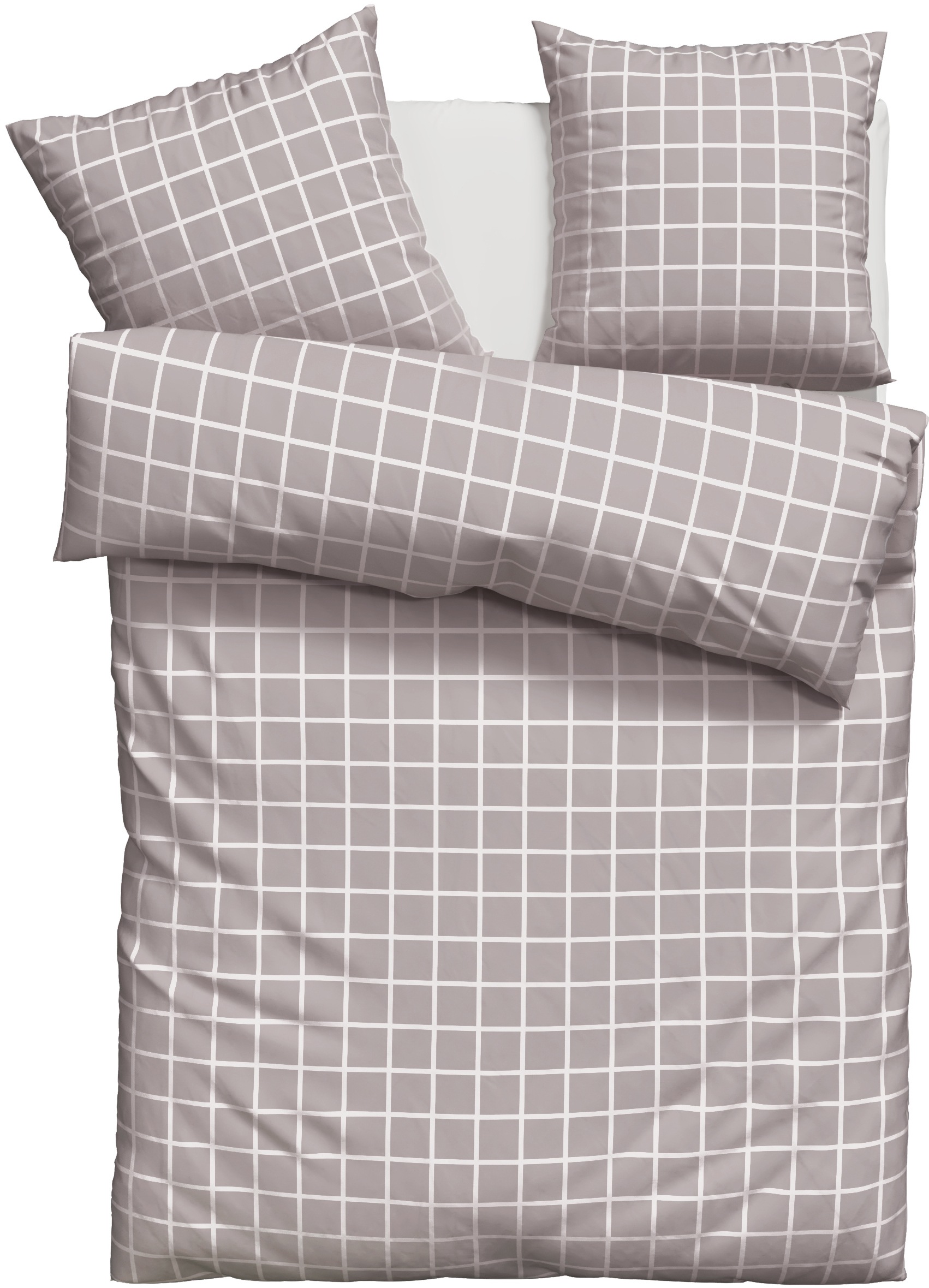 OTTO home Bettwäsche "Eemil" 2 Stk. karierte Bettwäsche, 100% Baumwolle, ab günstig online kaufen