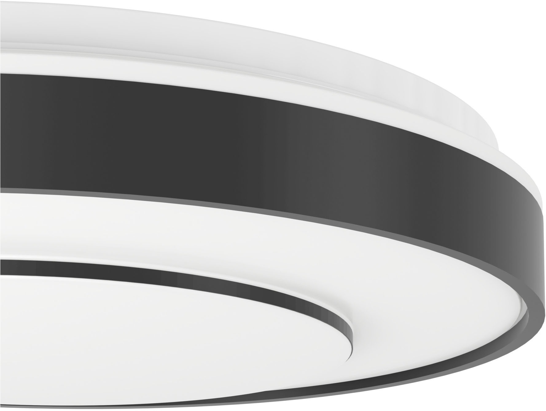 EGLO LED Deckenleuchte »MONTERIGGIONI-Z Deckenlampe, Disco-Modus, ZigBee 3.0, Wohnzimmerlampe« LED-Modul 1 Stk. RGB | warmweiß - kaltweiß Fernbedienung inkl., App / Sprachsteuerung Alexa, H:8,5cm x D:38,4 cm