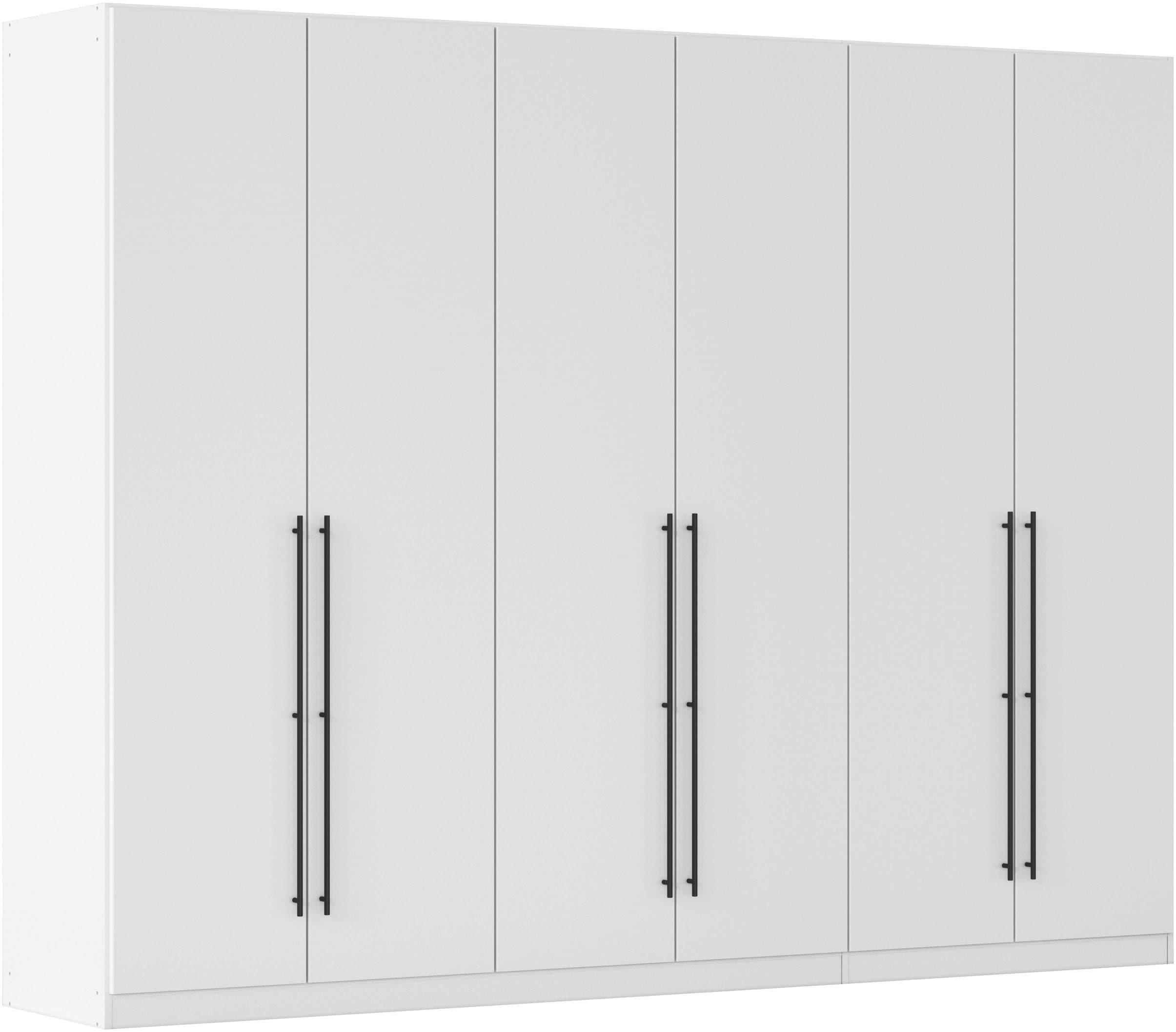 OTTO home Kleiderschrank "Mehrzweckschrank Aktenschrank Möbel Mietswohnung Schlafzimmer AVOLA" 3 verschiedene Ausstattungen BASIC/CLASSIC/PREMIUM (inkl. SOFT-CLOSE), mit hochwertigen Stangengriffen in Schwarz aus Metall MADE IN GERMANY