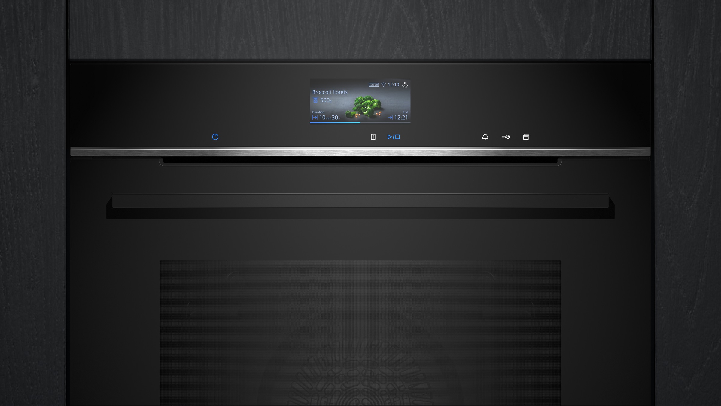 SIEMENS Pyrolyse Backofen iQ700 "HR776G1B1" mit Pyrolyse-Selbstreinigung Intelligenter Backofen dank Assistent mit Sprachsteuerung