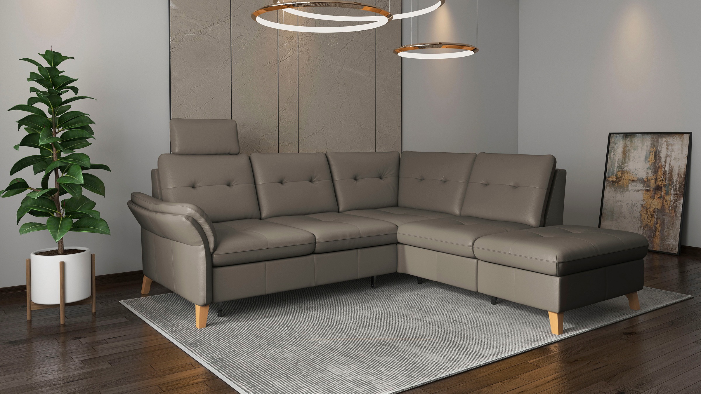 sit&more Ecksofa "Göteborg", inkl. Sitztiefenverstellung, wahlweise mit Bet günstig online kaufen