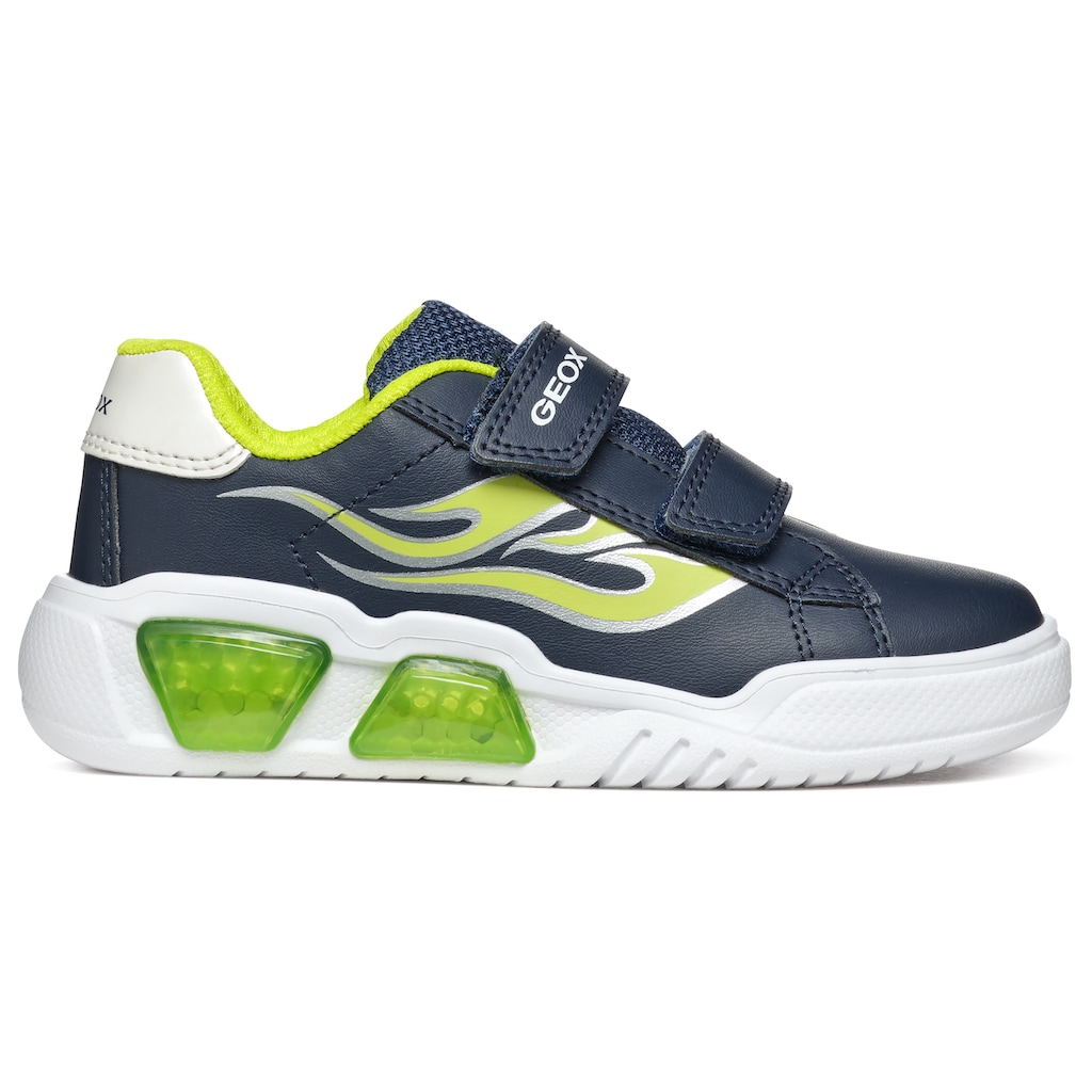 Geox Sneaker »J ILLUMINUS BOY A«, mit cooler Blinkfunktion, Freizeitschuh, Halbschuh, Schnürschuh