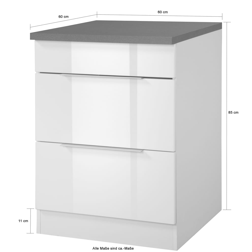 Kochstation Kochfeldumbauschrank »KS-Brindisi«, 60 cm breit, für autarkes Kochfeld