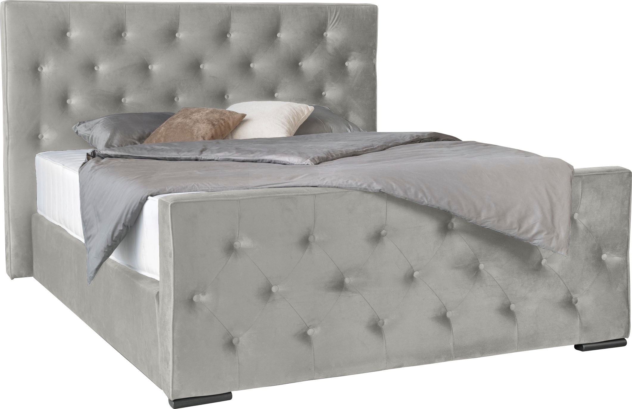 COLLECTION AB Boxspringbett »Florence erhältlich in der Breite 180cm«, inkl. Bettkasten und King-Matratzen (28cm) in H3