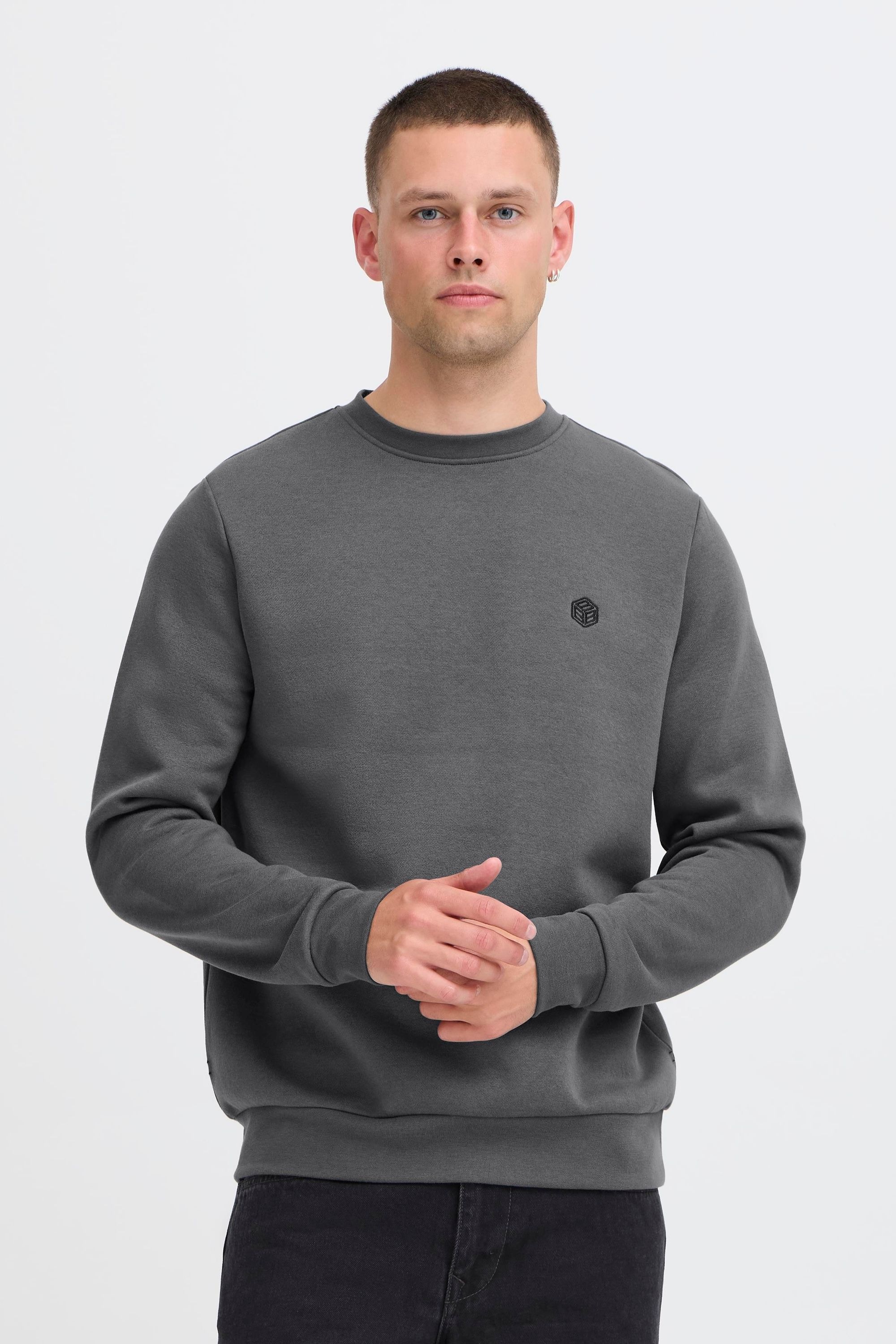 Blend Rundhalspullover "BHTony", Lässiger Sweatpullover mit Stickerei günstig online kaufen