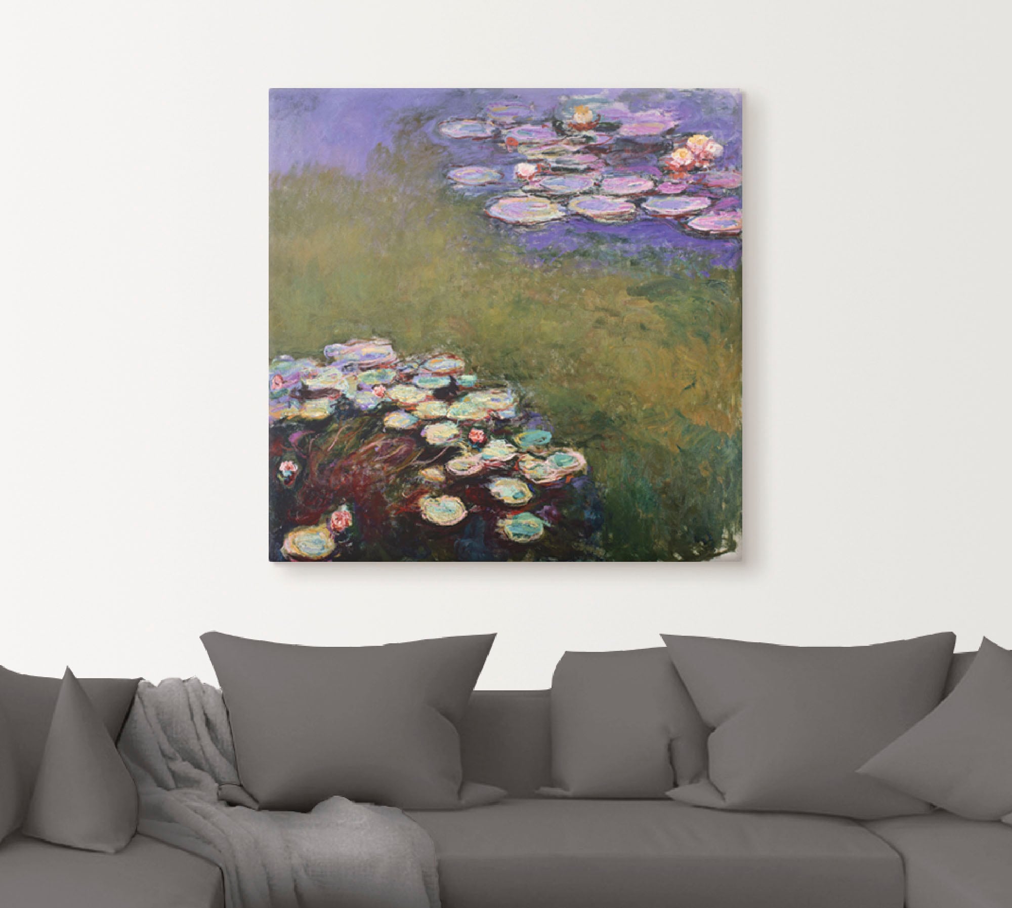 Artland Leinwandbild »Seerosen.«, Blumen, (1 St.), auf Keilrahmen gespannt