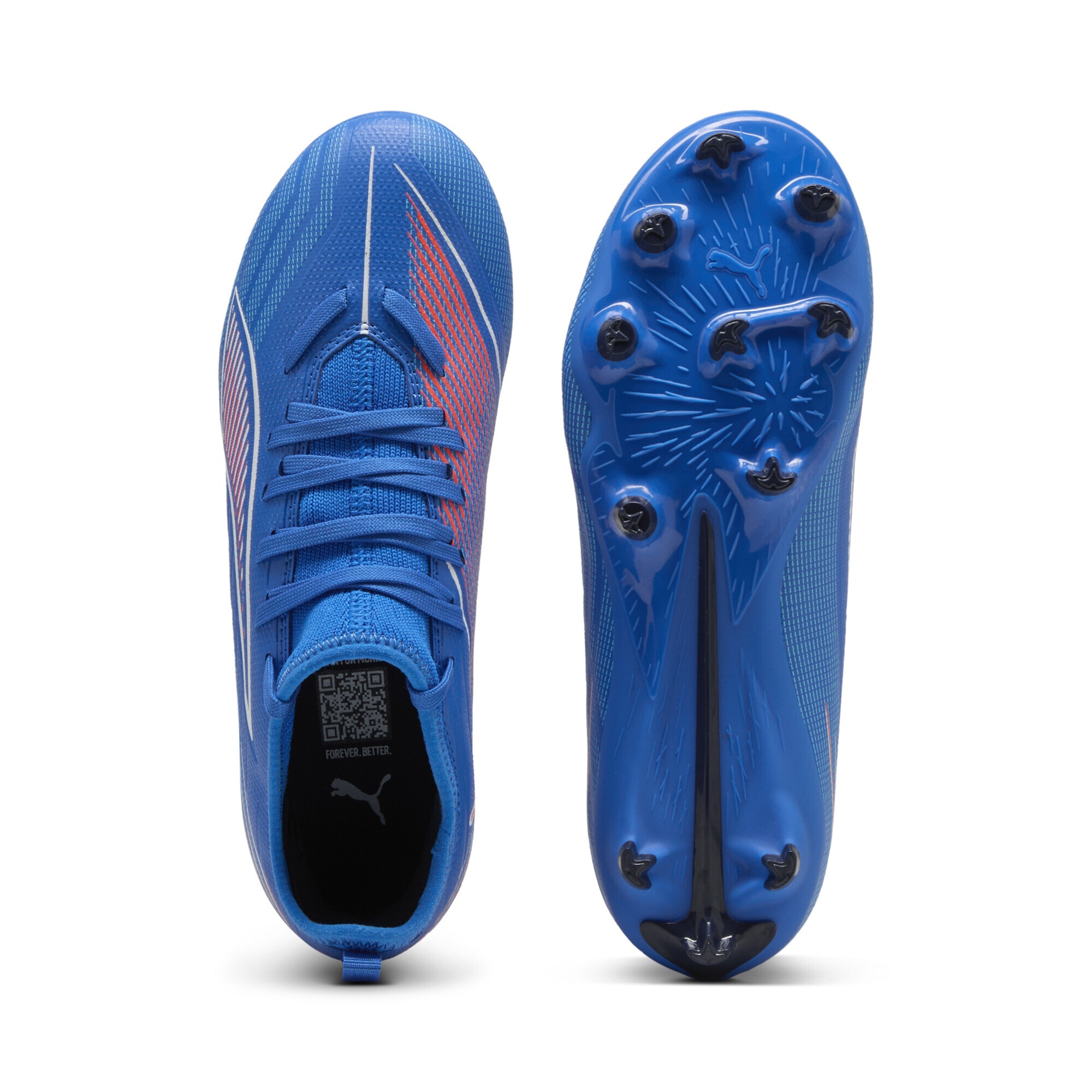 Ultra 6 Match FG/AG Junior, 33, Ultra Blue-PUMA White-Glowing Red 3